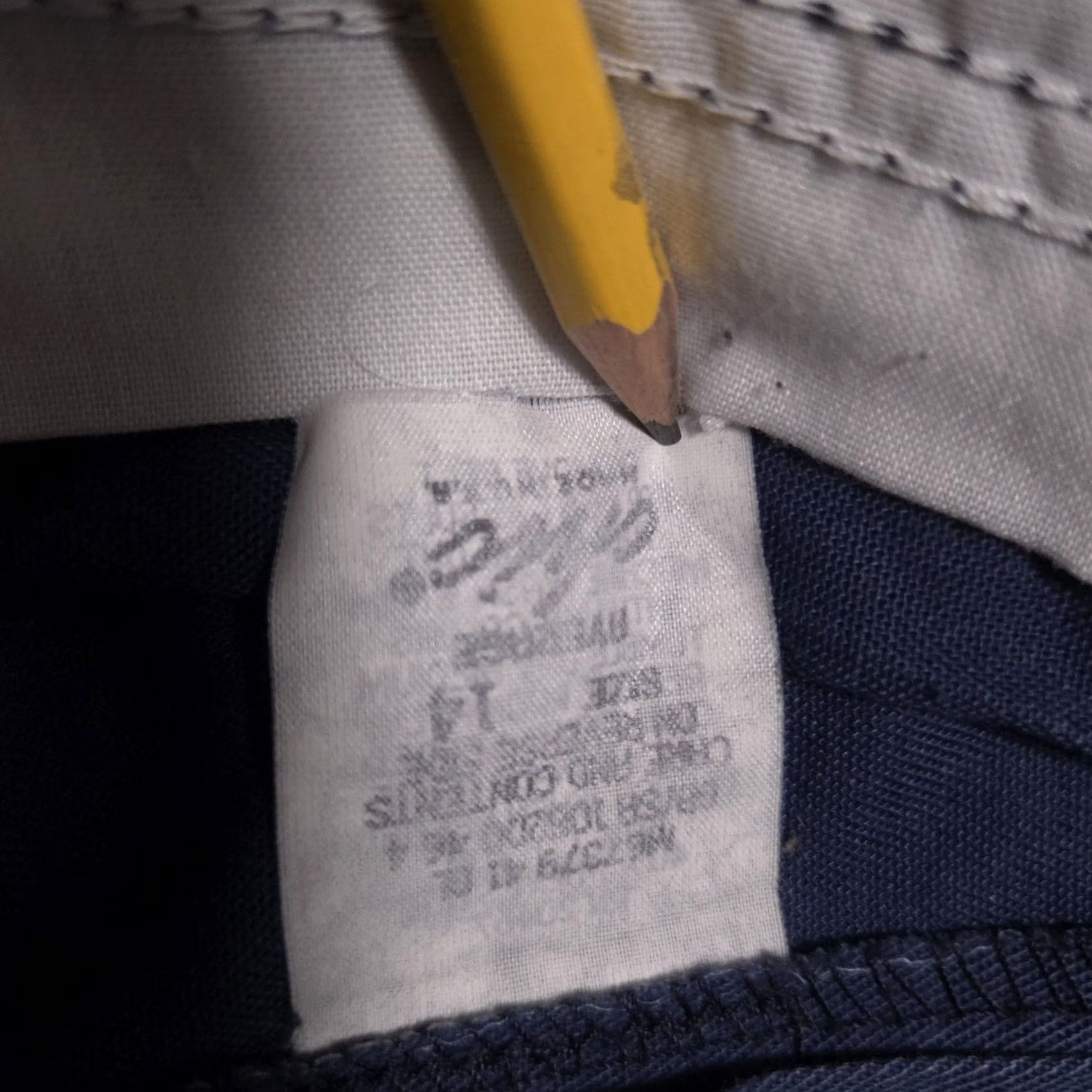 Vintage VINTAGE Chic Pants Womens 14 Blue Pleated Twill Chino Straight Leg Workwear 90s Mens WomensGirls Size 36" / US 14 / IT 50 - 7 Thumbnail