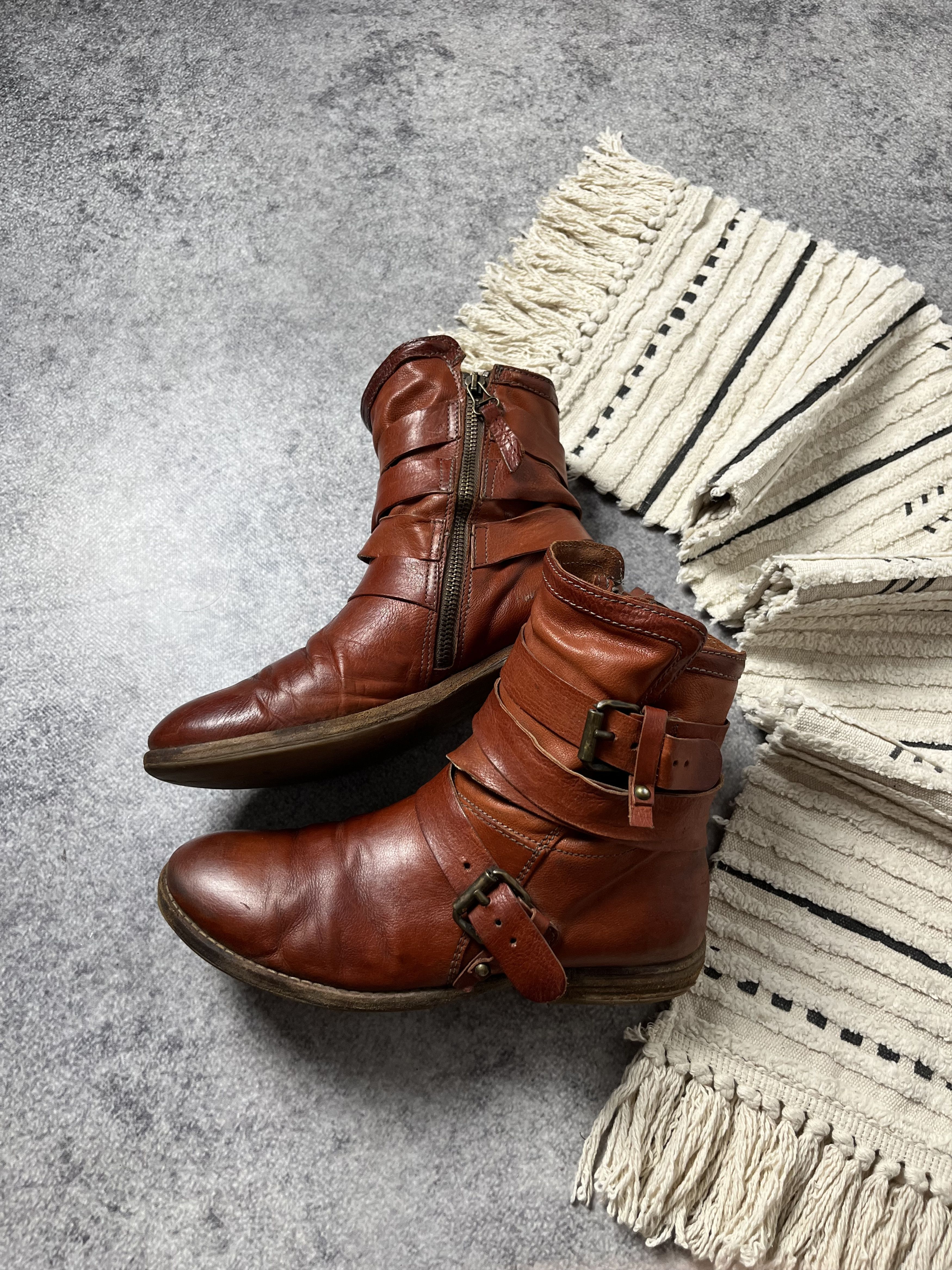 A.S.98 🔥A.S.98 AIRSTEP STRAPS LEATHER 90'S BOOTS GUIDI VIBE Size US 7 / EU 40 - 5 Thumbnail
