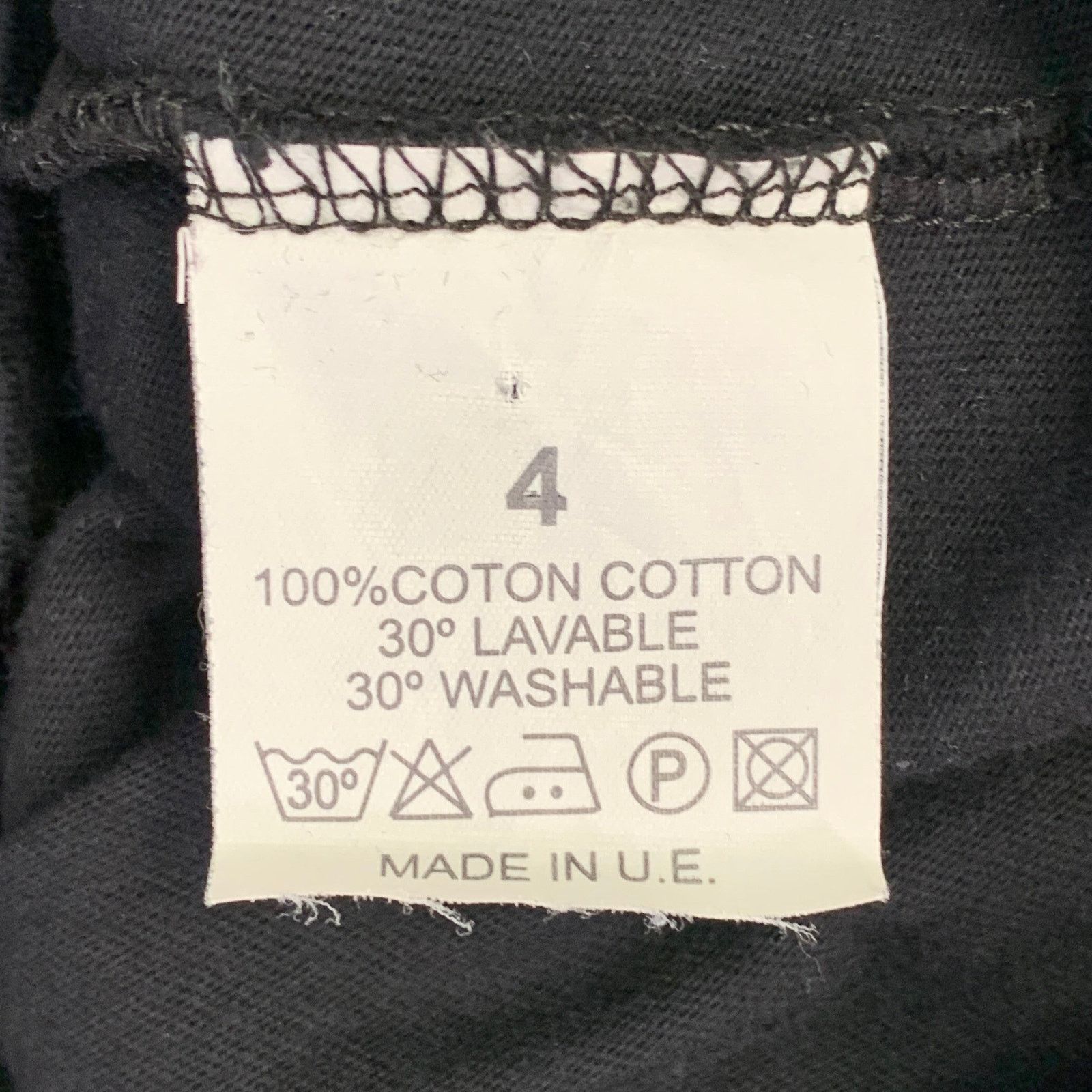 agnes b. Size XL Black Yellow Graphic Print Cotton Crew Neck Pullover Size US XL / EU 56 / 4 - 6 Thumbnail