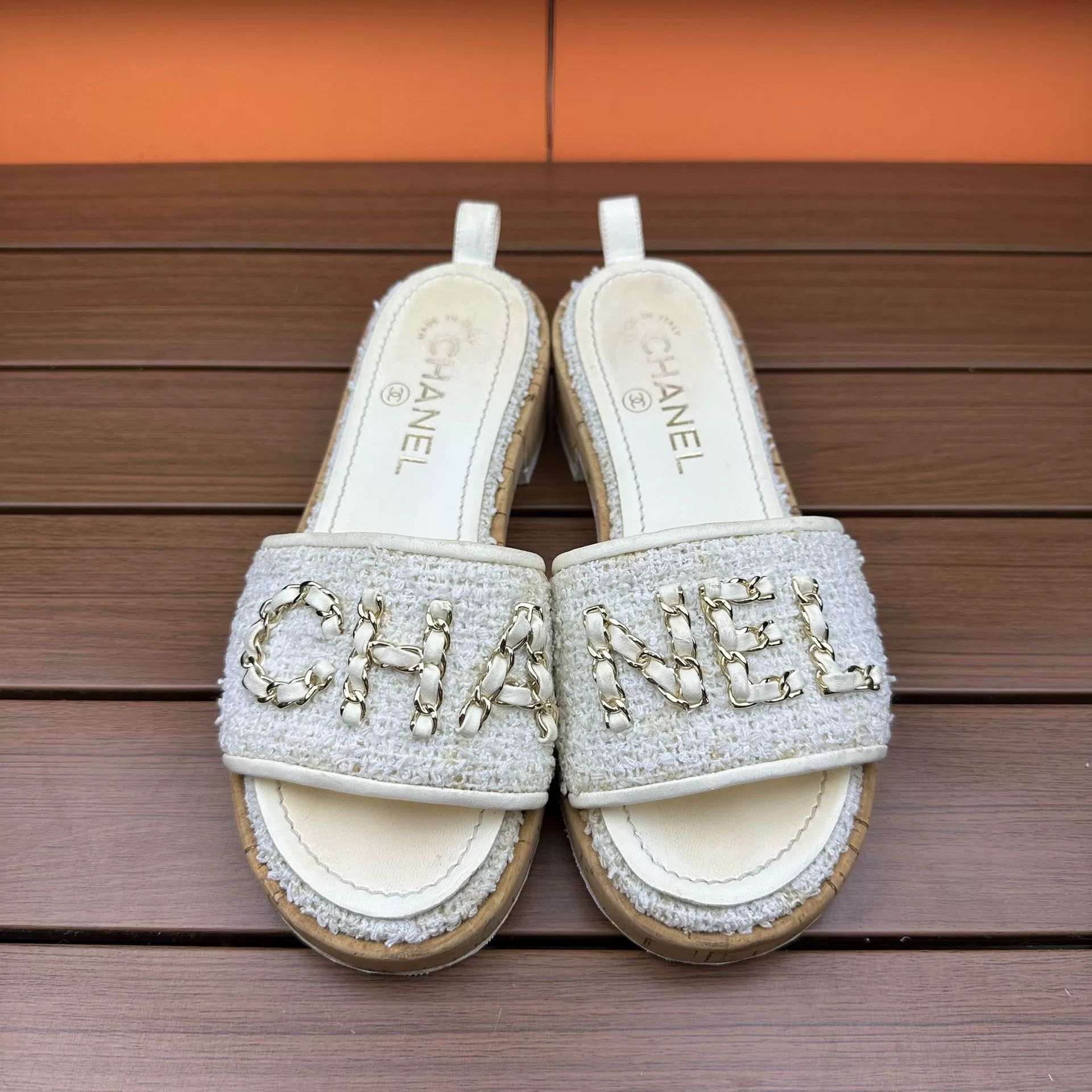 Chanel Chanel Beige Sandals it_36 Women Size US 6 / IT 36 - 1 Thumbnail