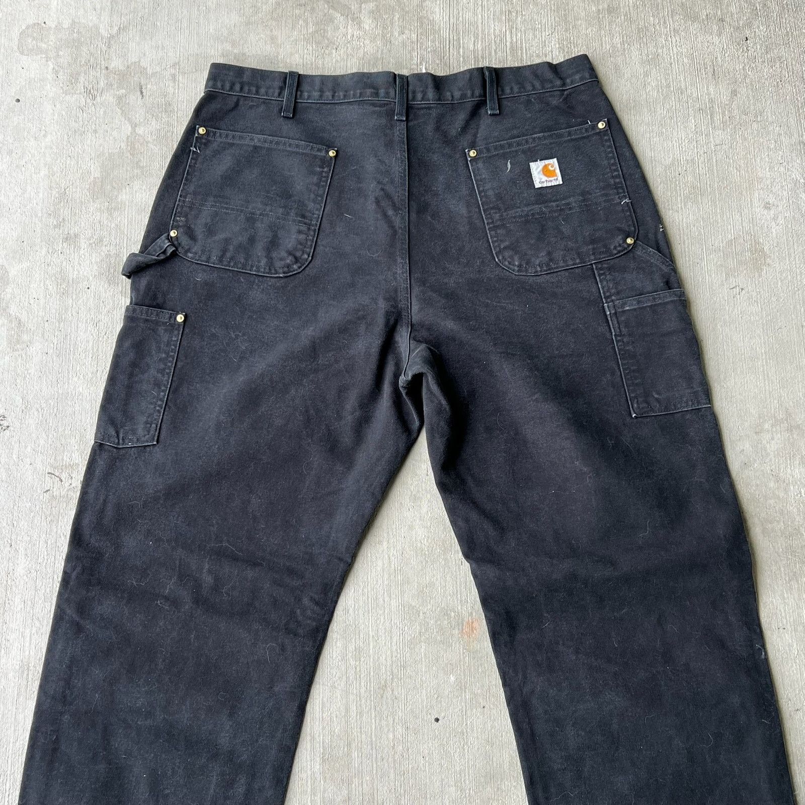 Carhartt × Vintage Carhartt black double knee work wear carpenter pants Size US 37 - 5 Thumbnail