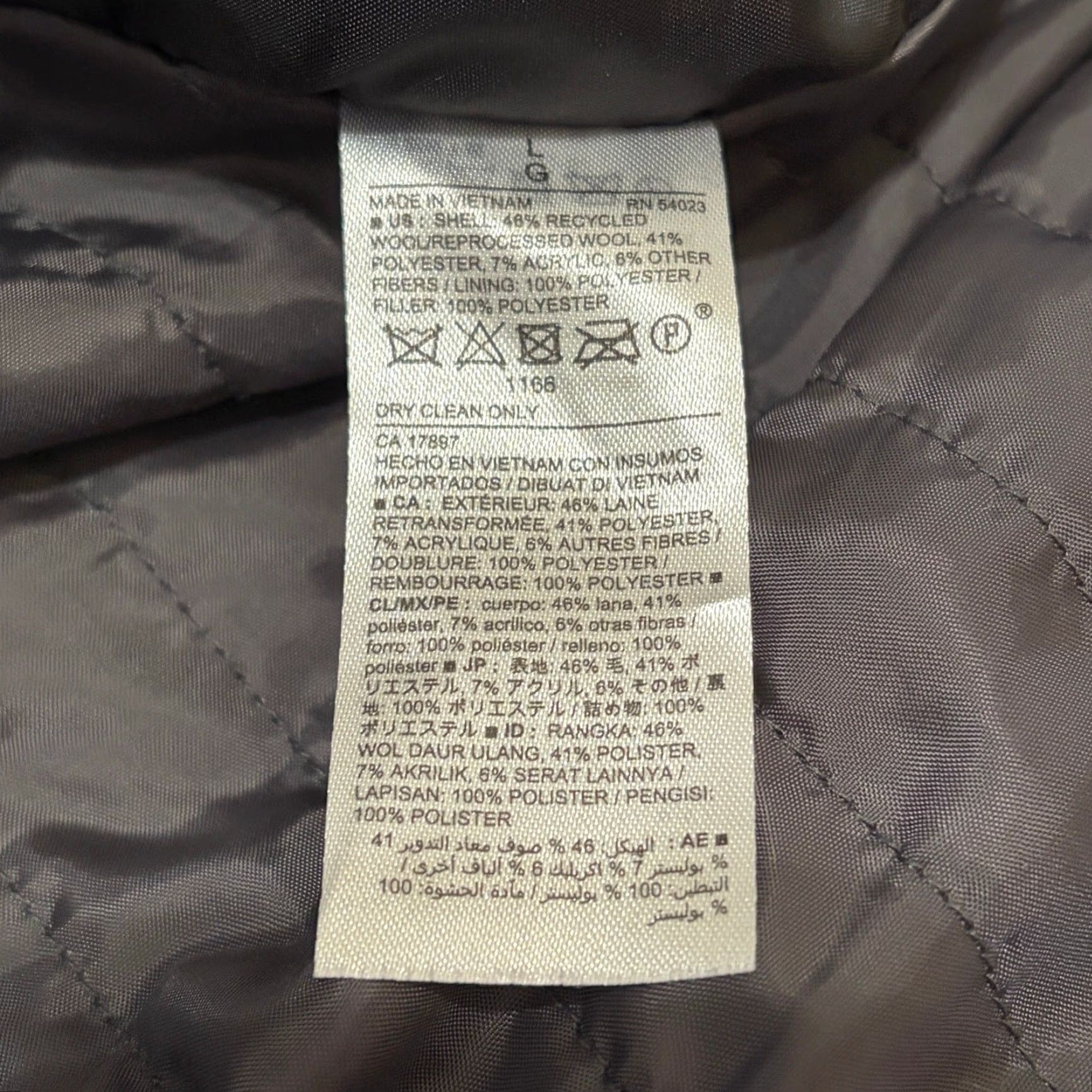 Old Navy Old Navy Pea Coat Mens Large Dark Grey Heather Wool Blend Jacket Size US L / EU 52-54 / 3 - 4 Thumbnail