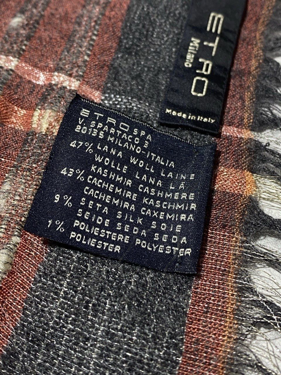 Etro Etro Milano Paisley Scarf Wool Cashmere Silk Size ONE SIZE - 9 Thumbnail