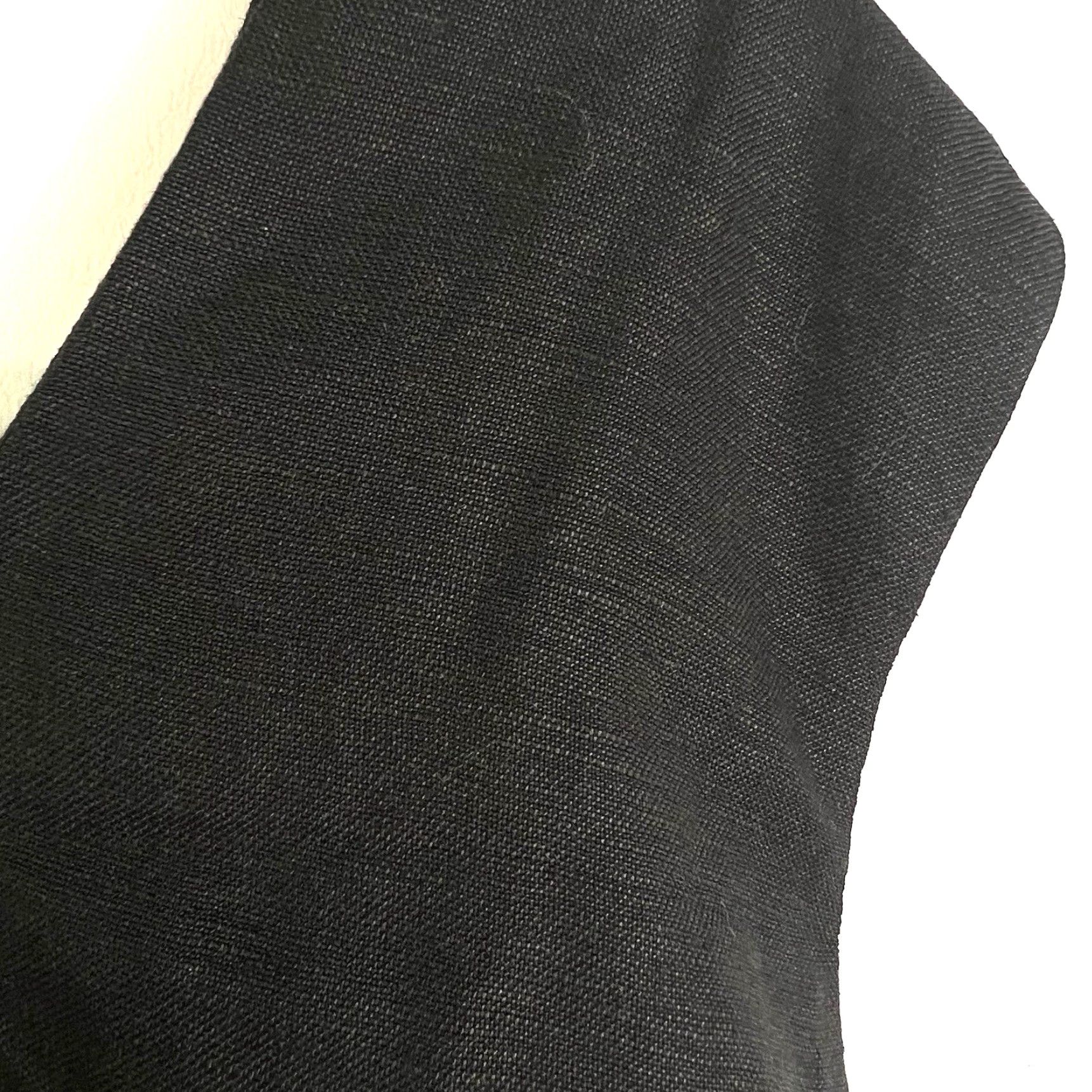 Vintage VINTAGE No — Jessica London Shift Dress Women 24W Black Linen Lined Knee Length Sleeveless Pullover 100% Linen Womens Size 24 Size 4XL / US 24-26 - 5 Thumbnail