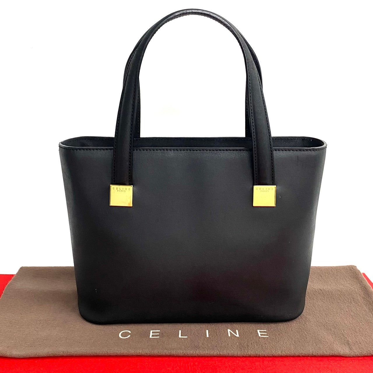 Celine Handbag Black Leather