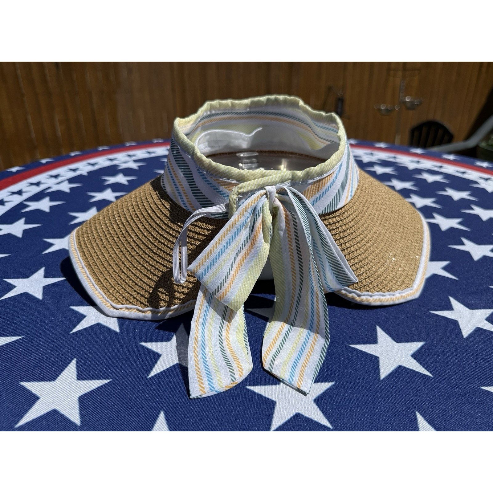 Other TAHARI Wide Brim Roll Up Sun Hat Packable Blend OS White Size ONE SIZE - 3 Thumbnail