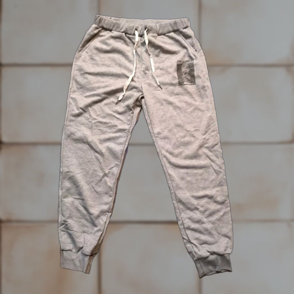 Vintage Joy Division Dbl Knit Performance Pants Men L Tie Gray Sweatpants Casual Size US 33 - 1 Thumbnail
