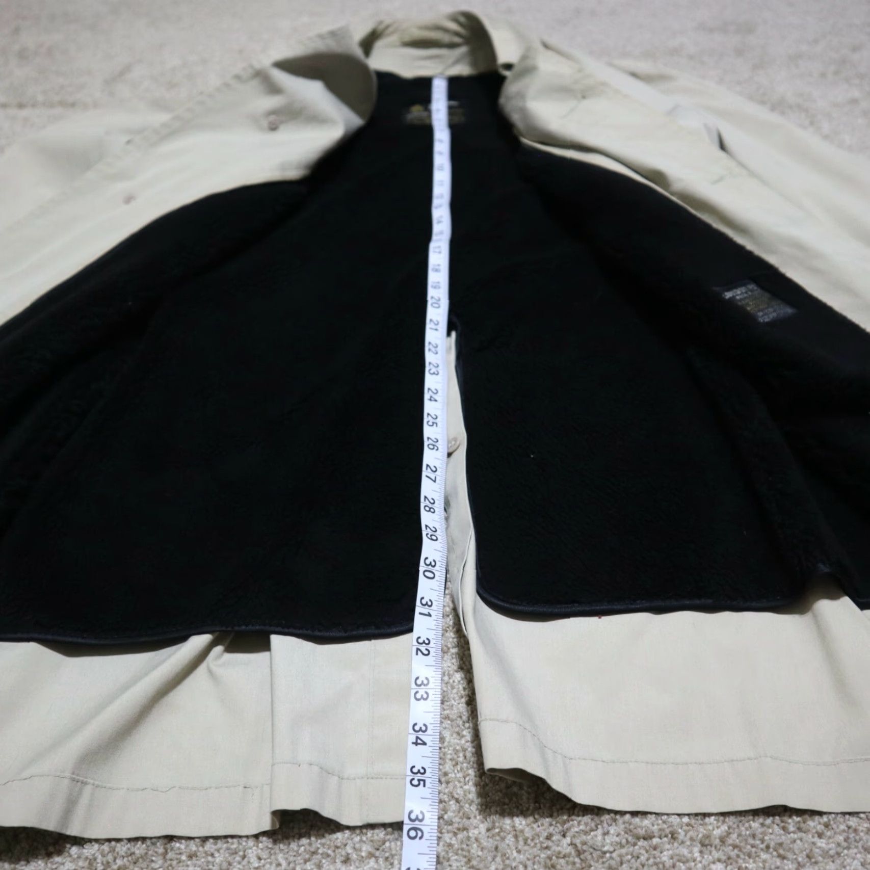 London Fog VINTAGE London Fog Coat Trench Women Beige Tan 40 Reg Waterresistent Zip-Out Liner Insulated Size S / US 4 / IT 40 - 6 Thumbnail