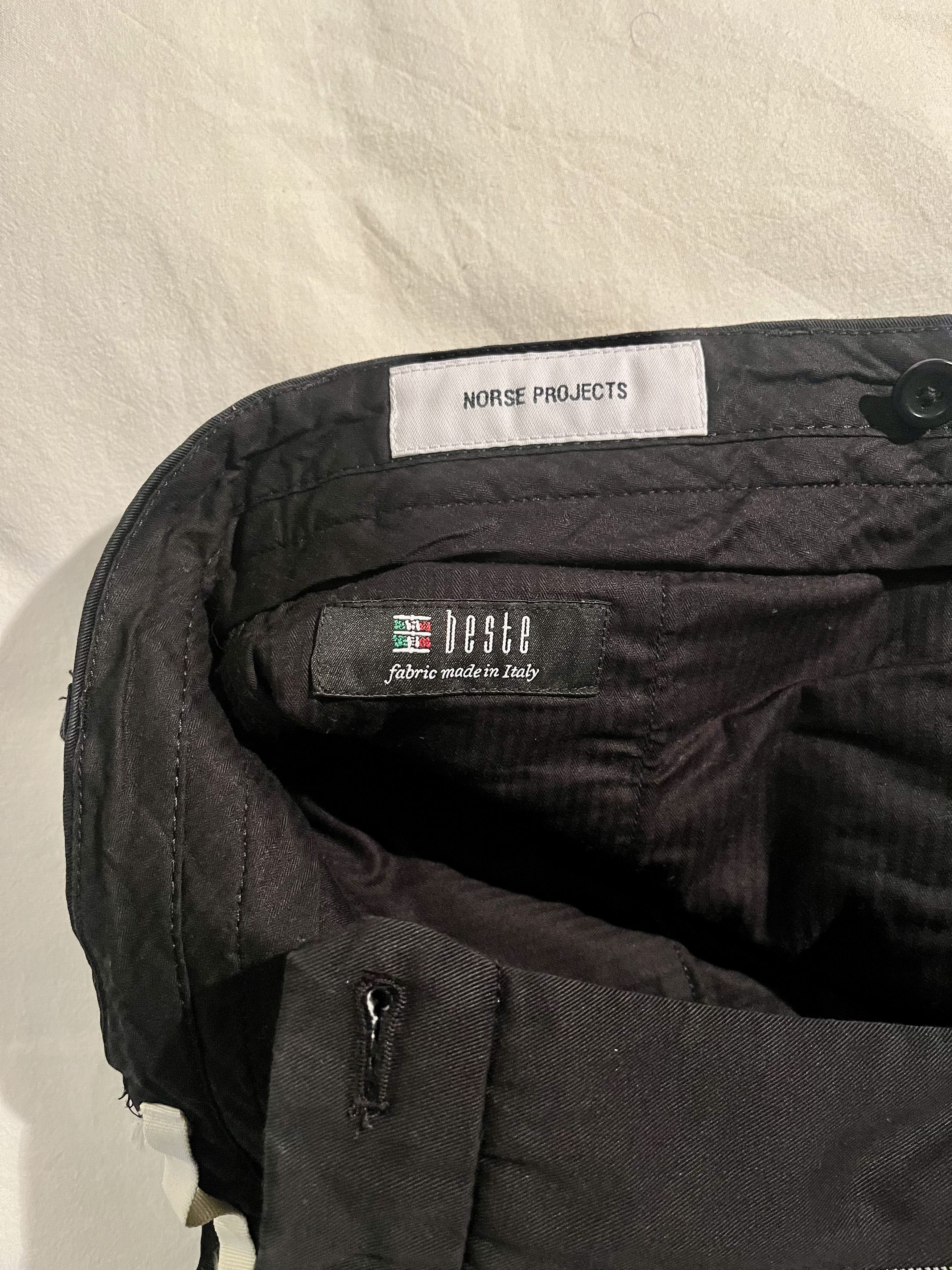 Norse Projects Andersen Chino Black Size US 30 / EU 46 - 3 Thumbnail