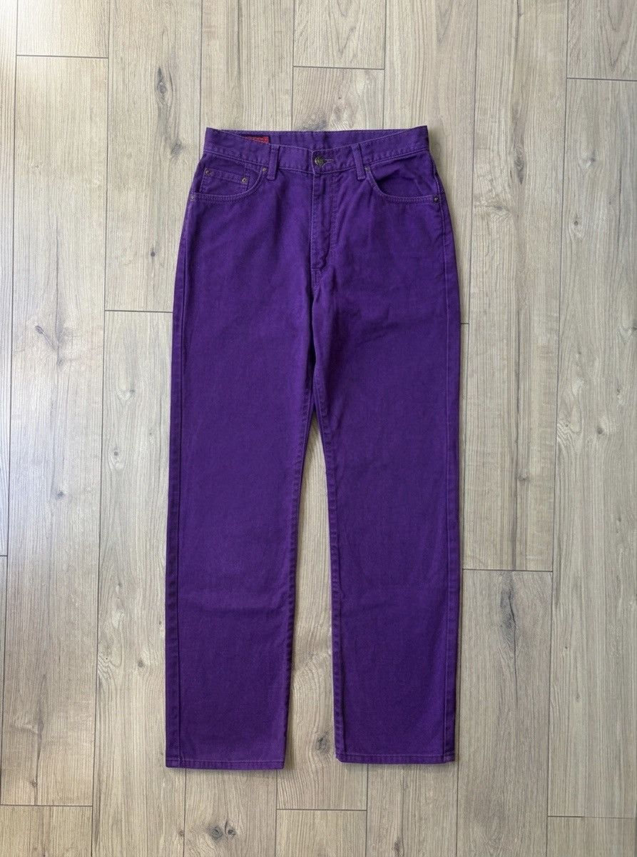 Edwin EDWIN 503 Regular Violet Purple Denim Jeans Size US 31 - 2 Thumbnail
