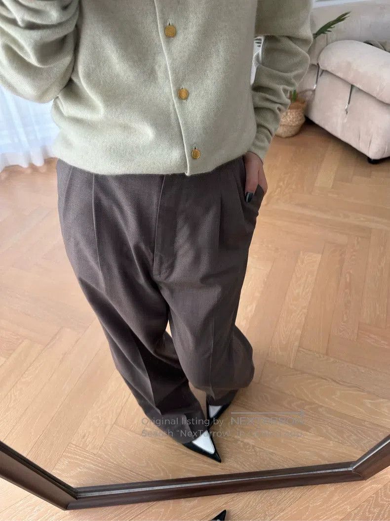 Hermes Hermes size M Margiela Era Wool Crepe Pleated Casual Busine Size 26" / US 2 / IT 38 - 4 Thumbnail