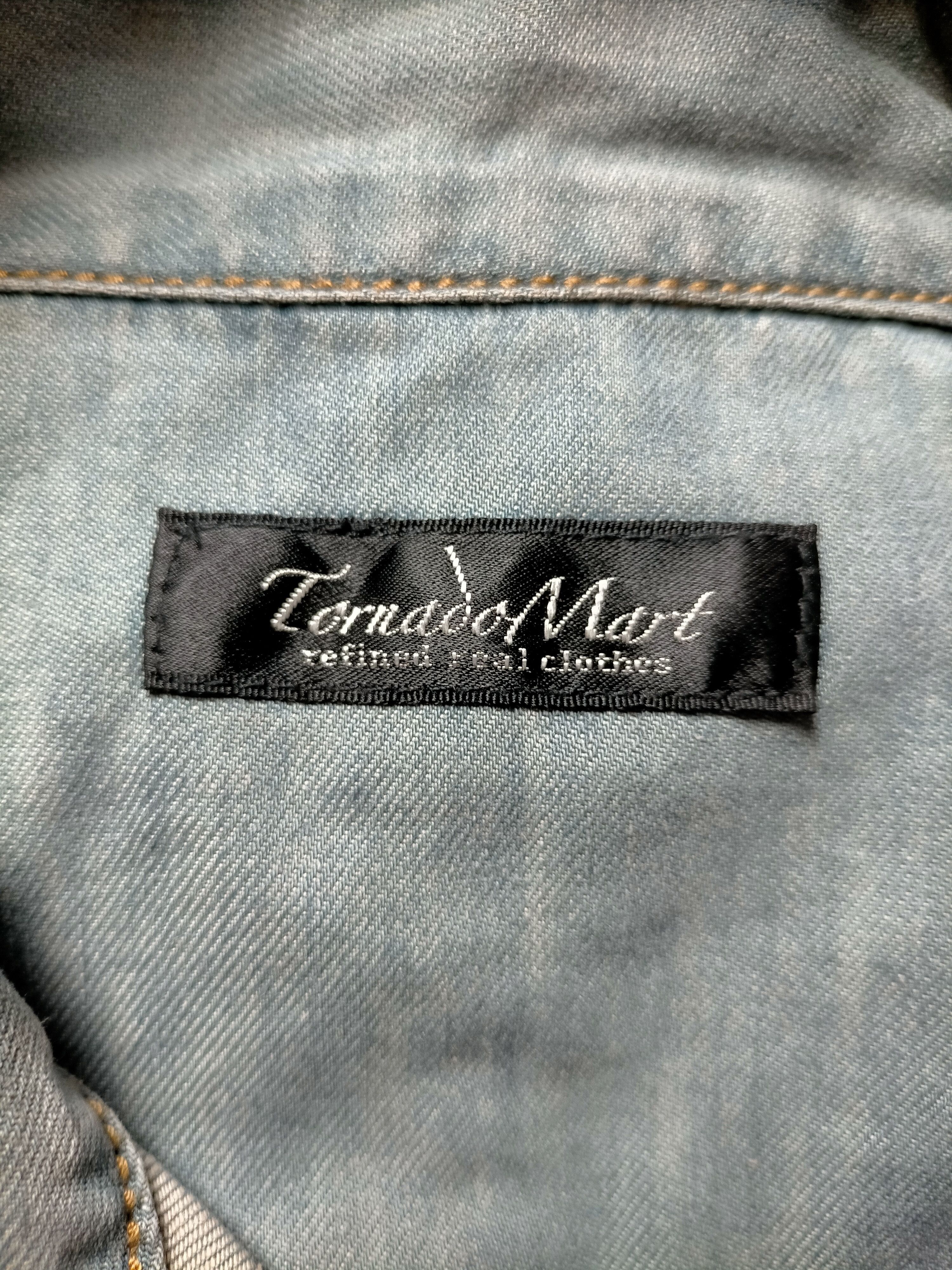 Tornado Mart Tornado Mart 3quarter Sleeve Soft Denim Jacket Size US L / EU 52-54 / 3 - 14 Thumbnail