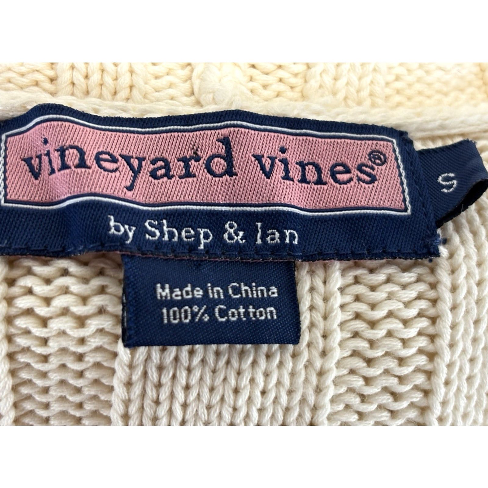 Vineyard Vines Vineyard Vines Cardigan Sweater Women’s S Ivory Hood Fisherman Coast Knit Cable-Knit Hooded Long Sleeve Nautical Preppy Classic Coastal Dress: None Size S / US 4 / IT 40 - 7 Thumbnail