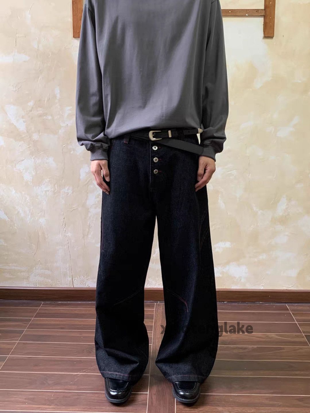 Jean ltx vintage loose baggy skate hiphop flared dance jeans Size US 34 / EU 50 - 5 Thumbnail