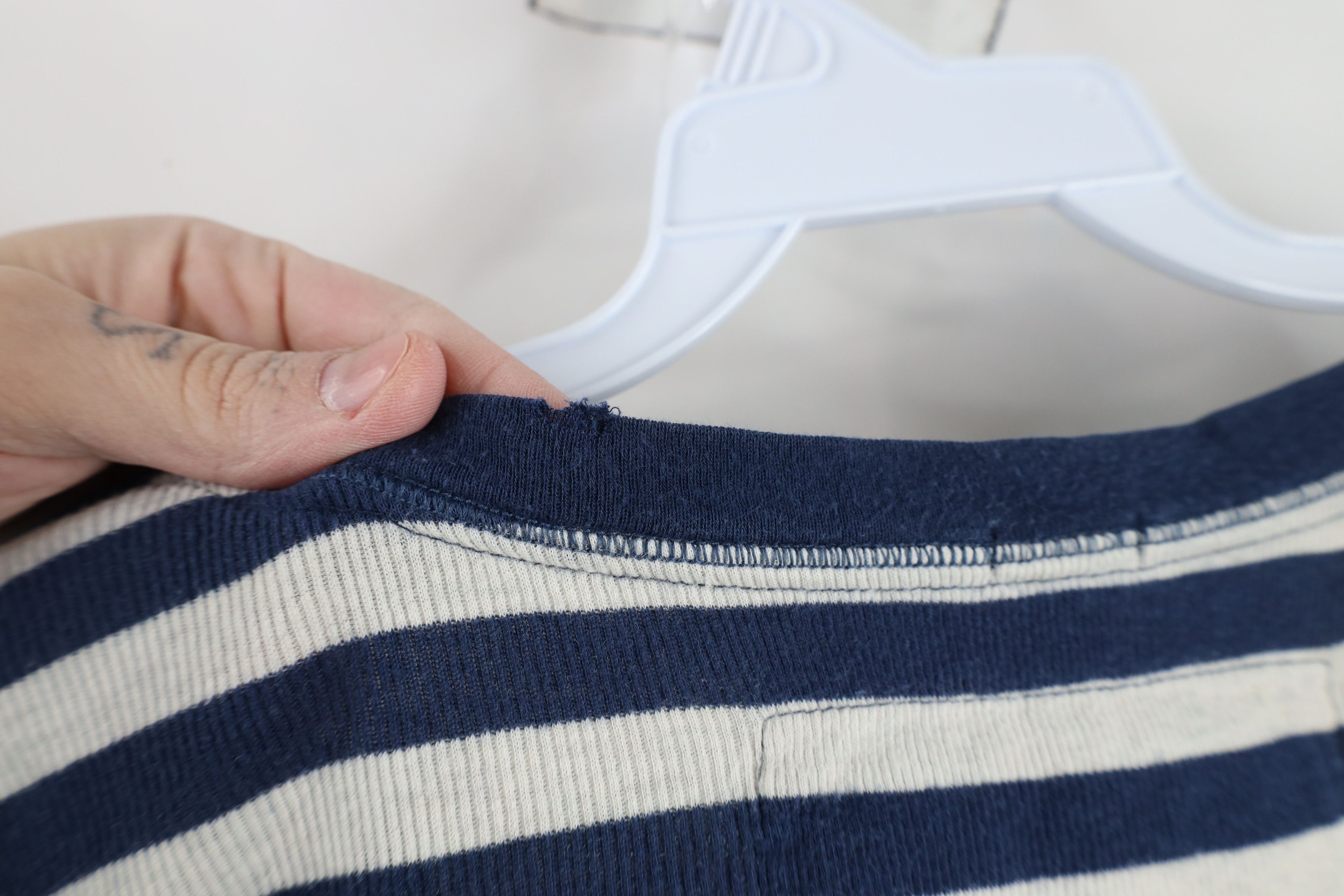Abercrombie & Fitch × Vintage Vintage 90s Y2K Abercrombie & Fitch Knit Henley T-Shirt Size M / US 6-8 / IT 42-44 - 10 Thumbnail