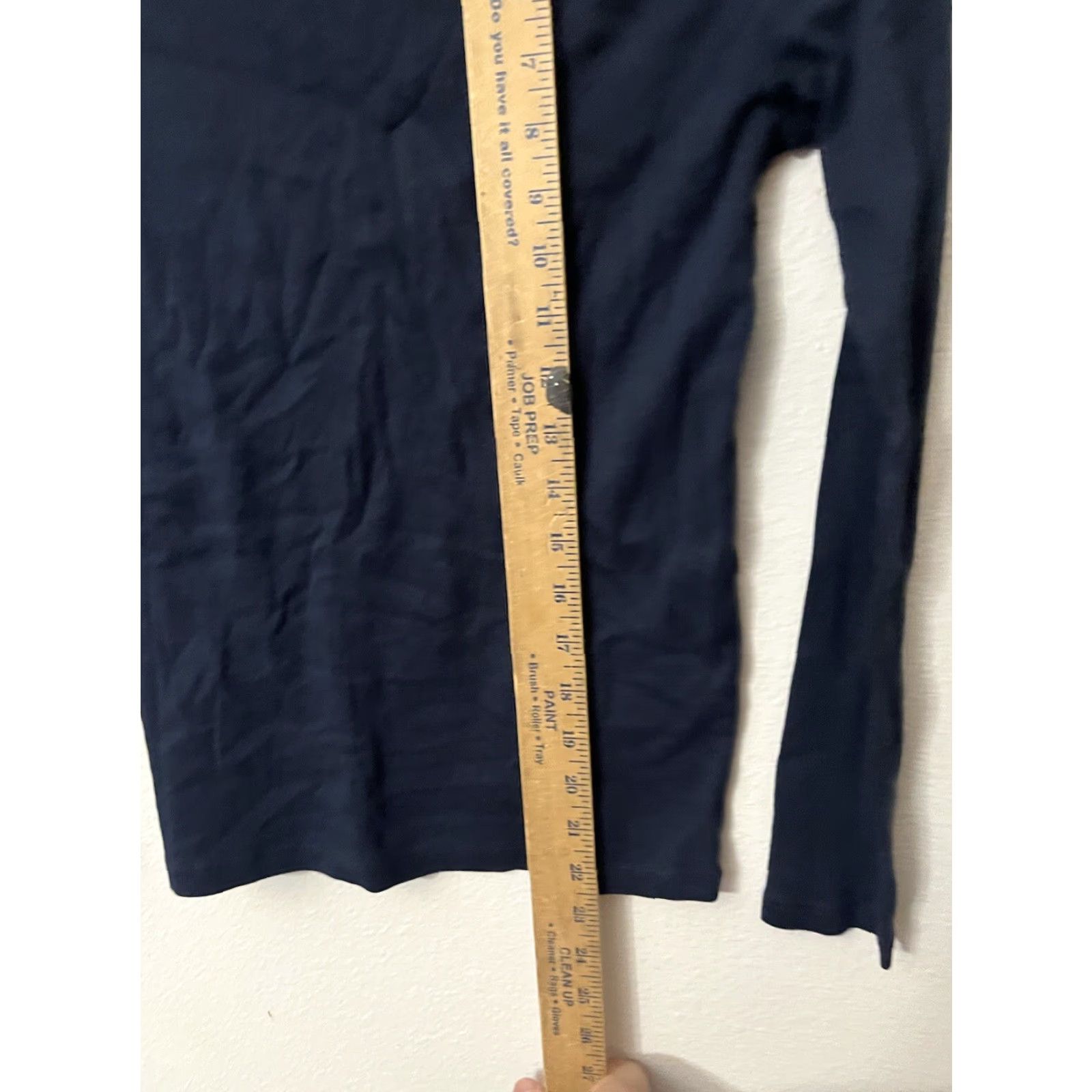 Gap VINTAGE Gap The Modern Tee Shirt Women L Navy Round Neck Long Sleeve Blue Stripe T-Shirt Womens L Size L / US 10 / IT 46 - 5 Thumbnail