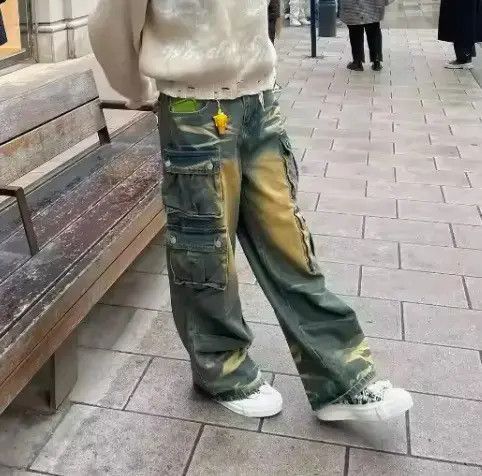 Japanese Brand Washed Baggy Jeans Size US 32 / EU 48 - 4 Thumbnail