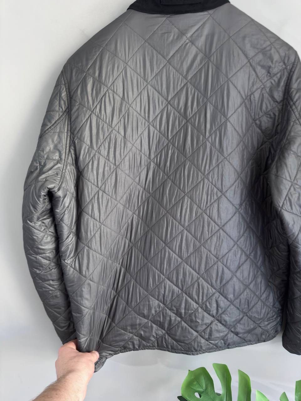 Barbour Barbour International Men's Dark Grey Quilted Jacket, Size L Size US L / EU 52-54 / 3 - 20 Thumbnail