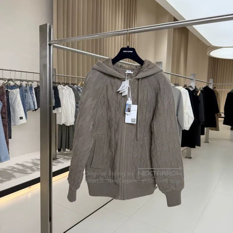 Hermes Hermes Elephant Grey Hooded H-Print Cotton Jacket Size XS / US 0-2 / IT 36-38 - 1 Thumbnail