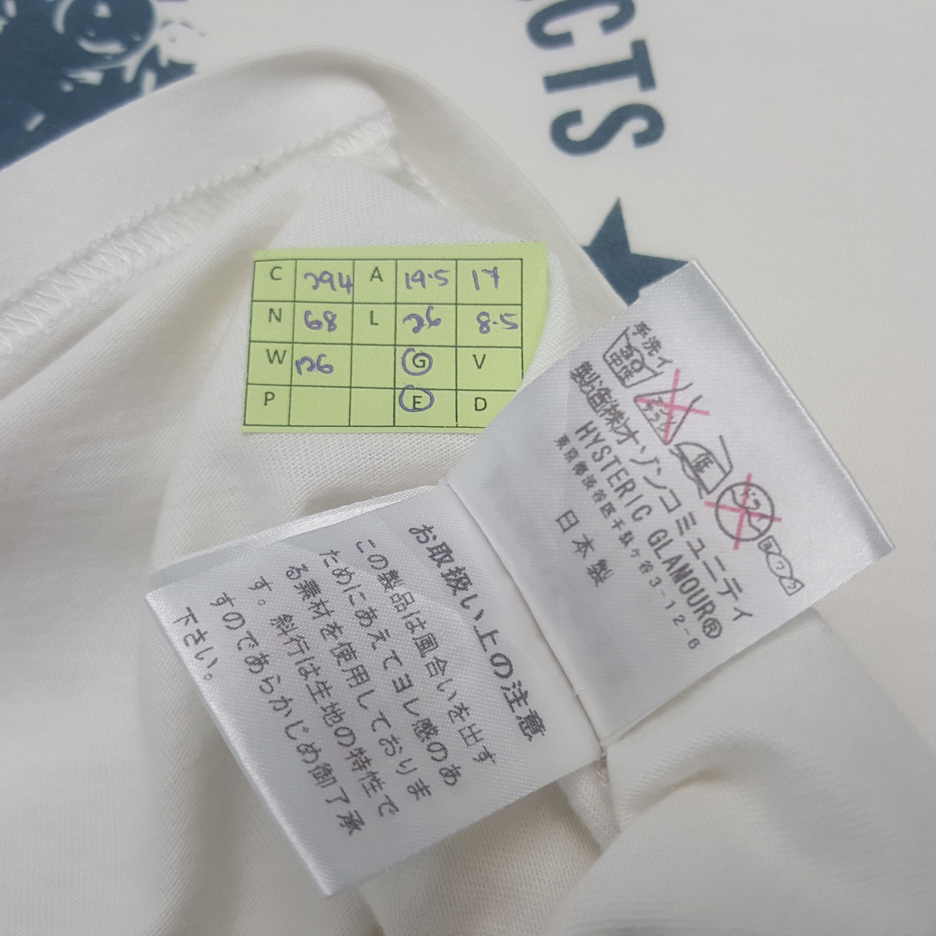 Hysteric Glamour Vintage Hysteric Glamour Japanese Brand Tshirt C294N68 Size US M / EU 48-50 / 2 - 6 Thumbnail