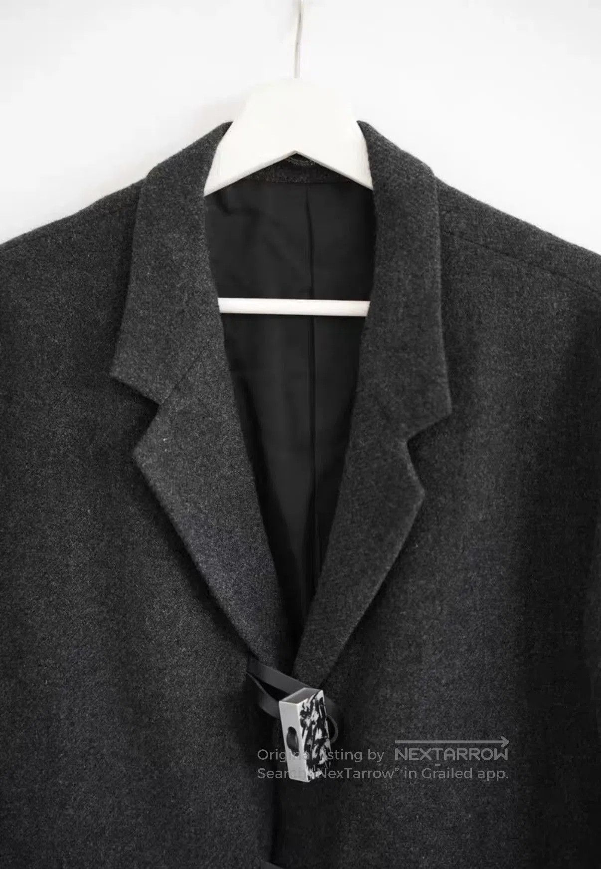 Yohji Yamamoto Black Long Wool Blend Coat . Size US L / EU 52-54 / 3 - 2 Thumbnail