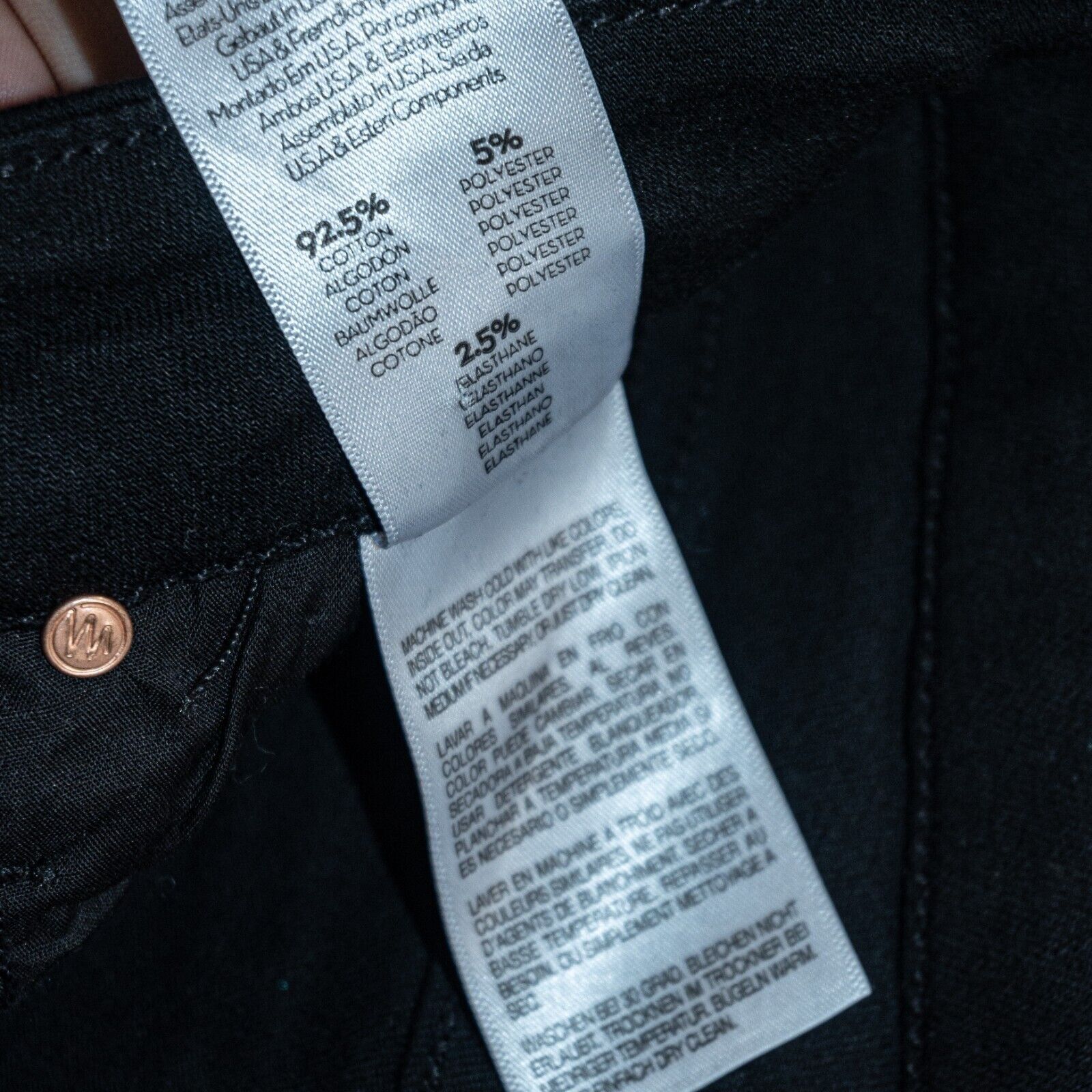 MOTHER MOTHER Denim The Looker Jeans in Black Not Guilty Size 24 Size 24" / US 00 / IT 34 - 9 Thumbnail