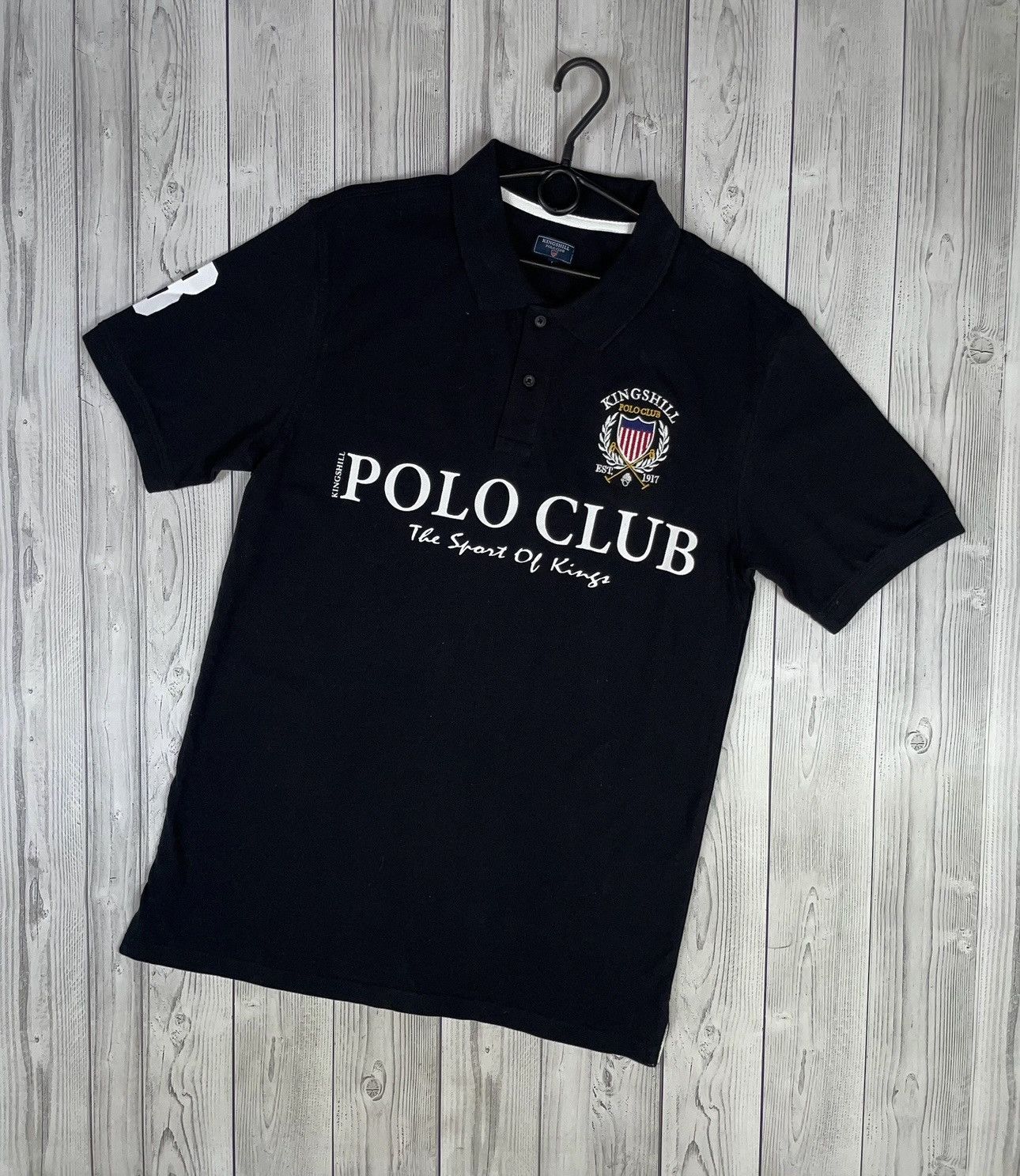 Vintage Vintage polo club big logo black size L slim fit Size US L / EU 52-54 / 3 - 1 Thumbnail