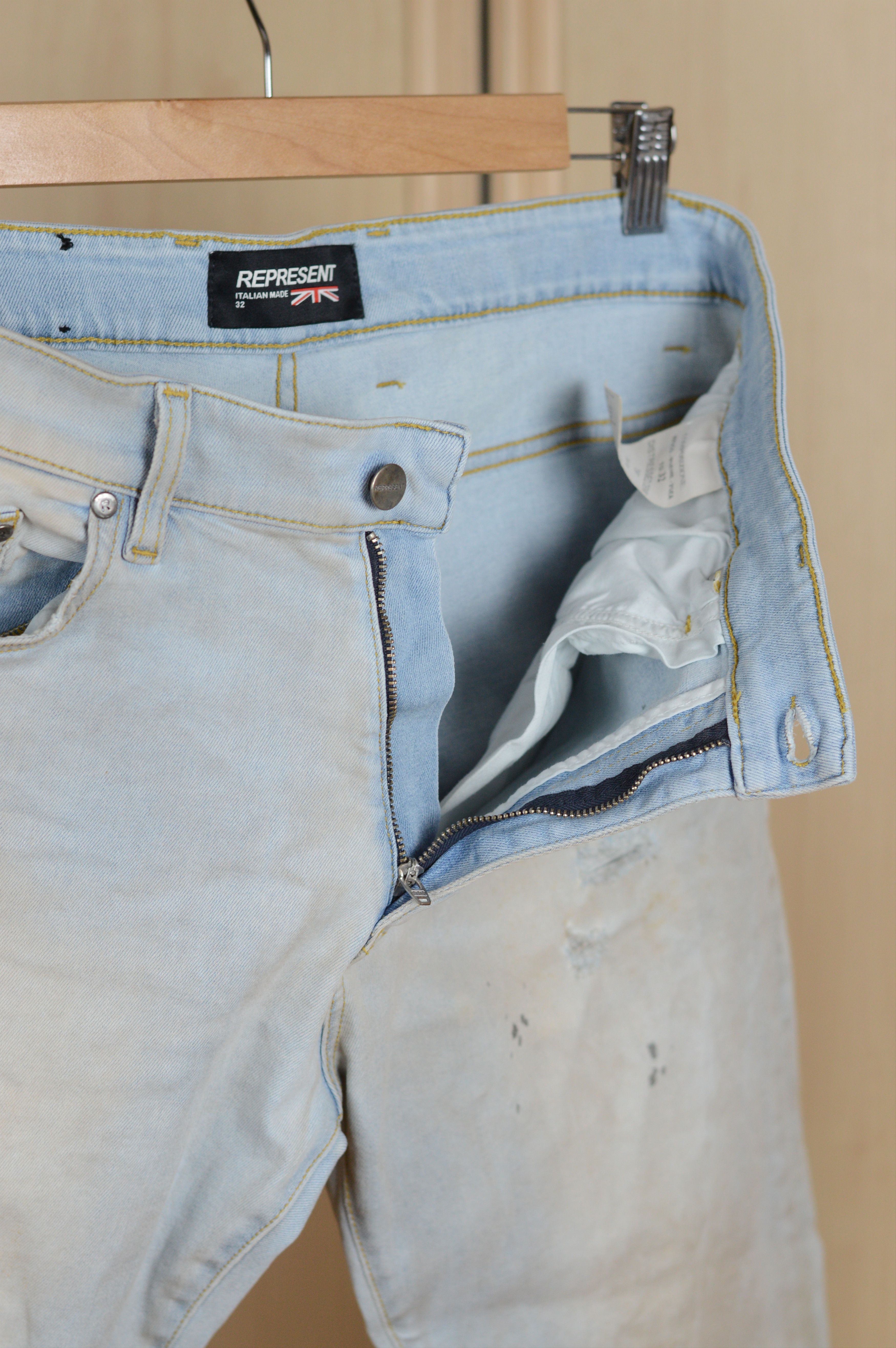 Represent Clo. Represent Distressed Denim Dirt Jeans Pant Size US 32 / EU 48 - 9 Thumbnail