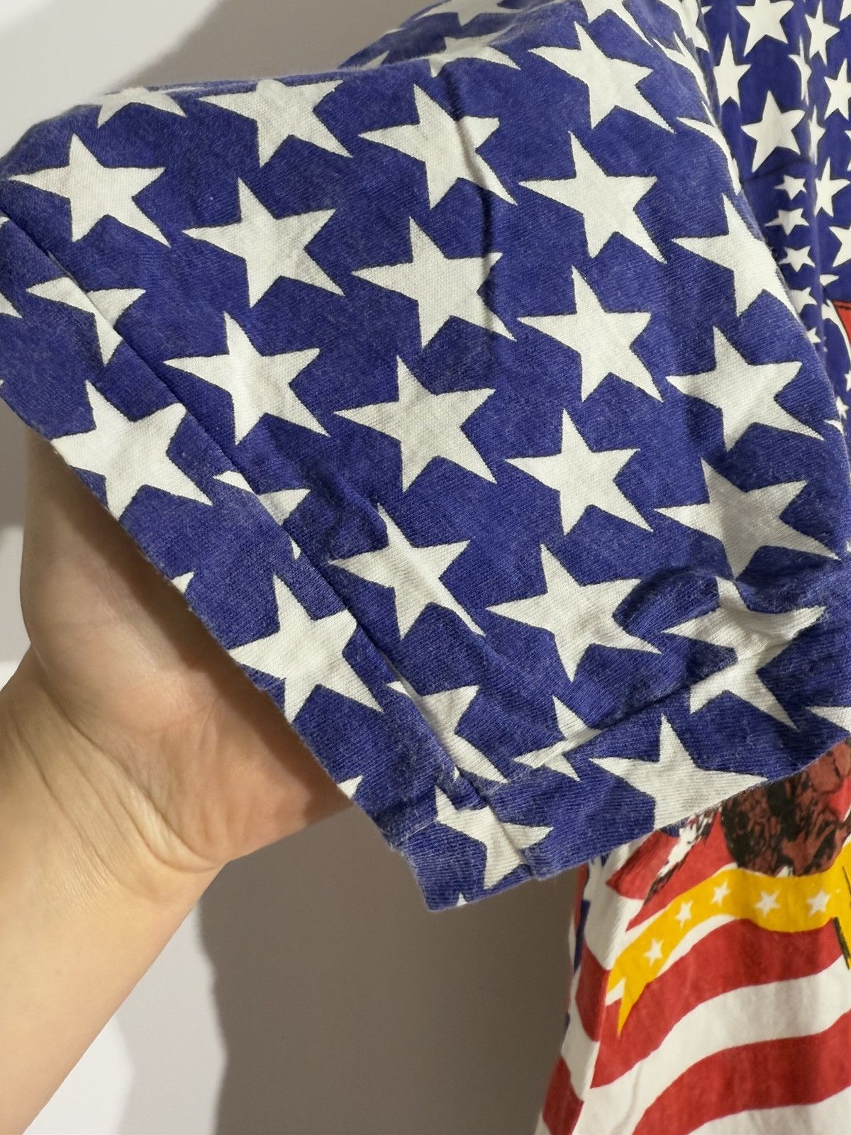 Vintage RARE 80s vintage american Eagle full print tee Size US L / EU 52-54 / 3 - 4 Thumbnail