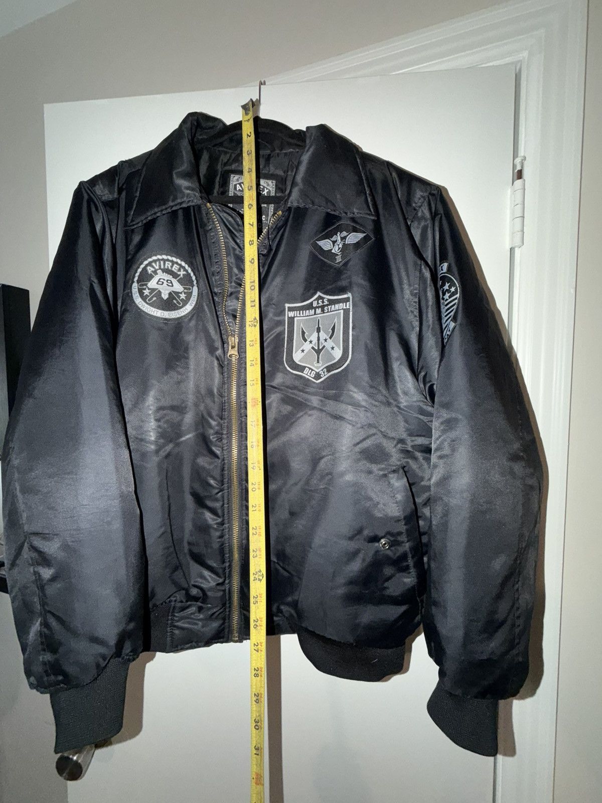 Avirex Black Avirex Bomber Jacket Tomcat USS William Standley Size US L / EU 52-54 / 3 - 9 Thumbnail