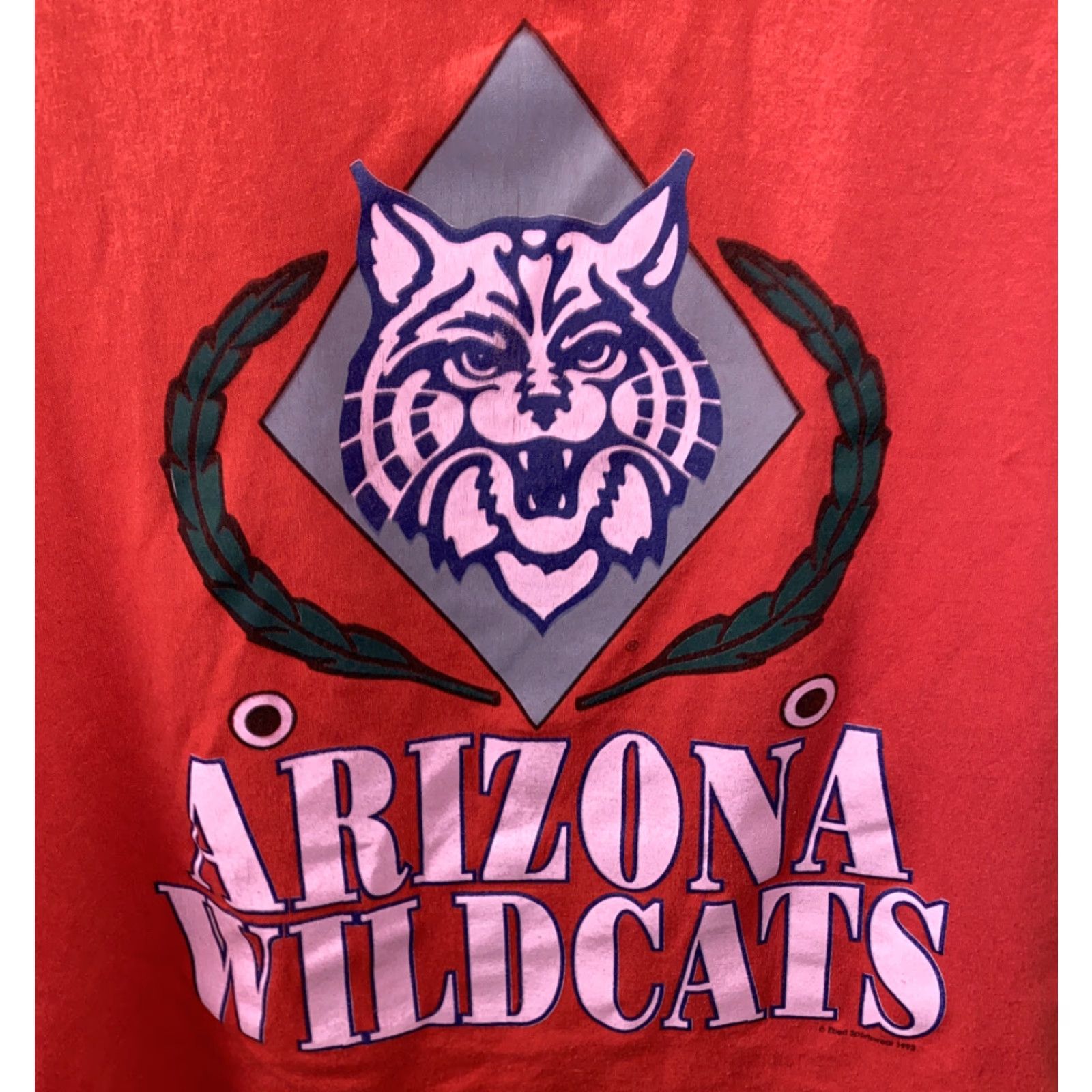 Vintage Ebert Mens T-Shirt Sleeveless U Of A Wildcats Red Size XL USA Size US XL / EU 56 / 4 - 2 Thumbnail