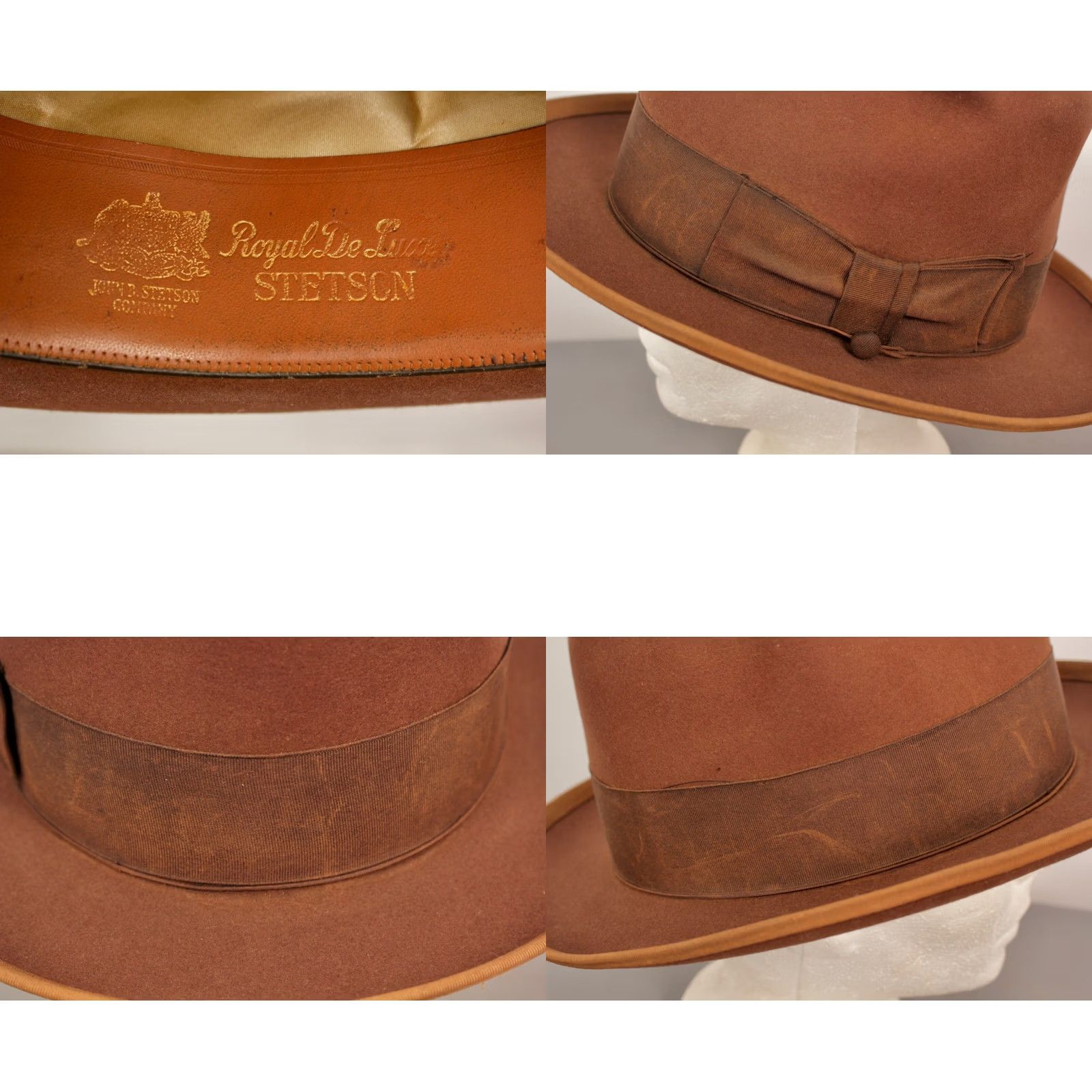 Stetson VINTAGE Stetson Hat Brown 1950s 70s Stetsonian Size 6 7/8 Mens Size ONE SIZE - 8 Thumbnail