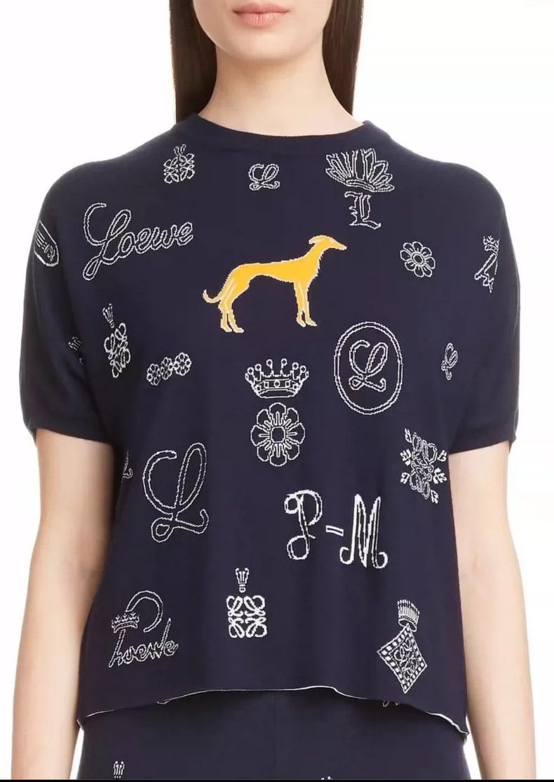 Loewe LOEWE Printed knit short sleeve T-shirt Size S / US 4 / IT 40 - 8 Thumbnail