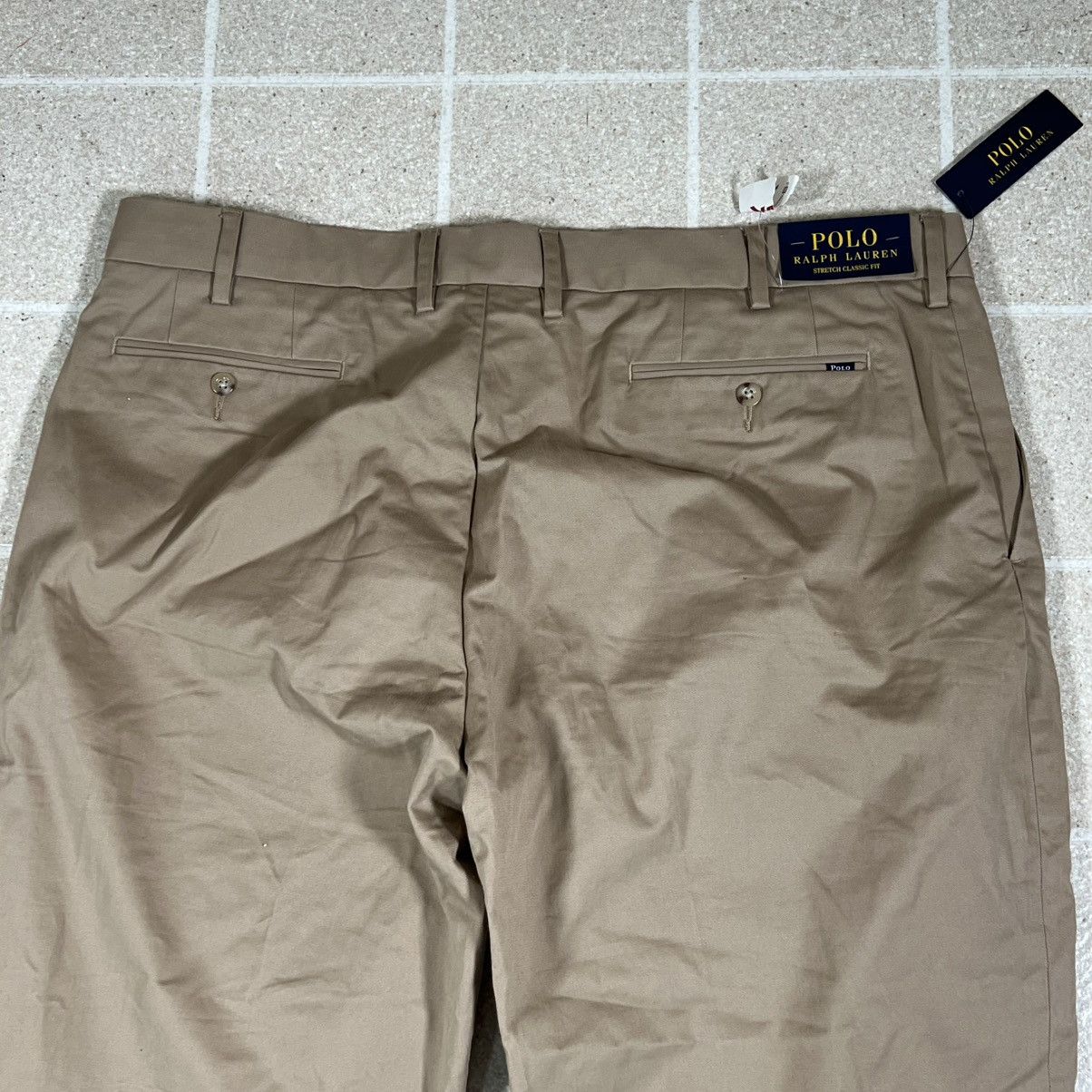 Polo Ralph Lauren NWT POLO RALPH LAUREN Chino Pants Khaki Stretch Straight Fit Size 40 - 4 Thumbnail