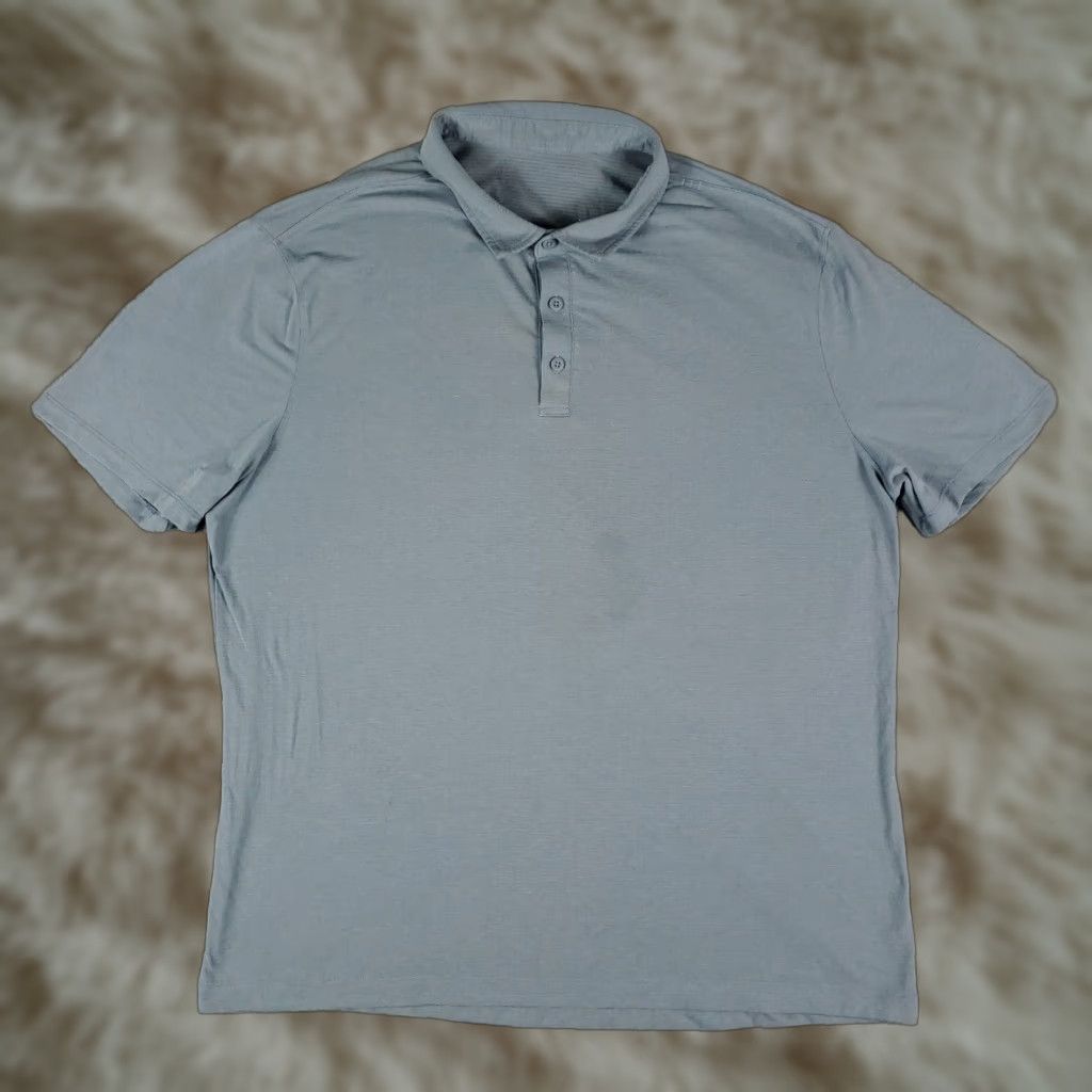 Lululemon Lululemon Polo Shirt Mens XL Blue Tech Casual Short Sleeve Adult Polo Shirt Mens XL Blue Size US XL / EU 56 / 4 - 1 Thumbnail