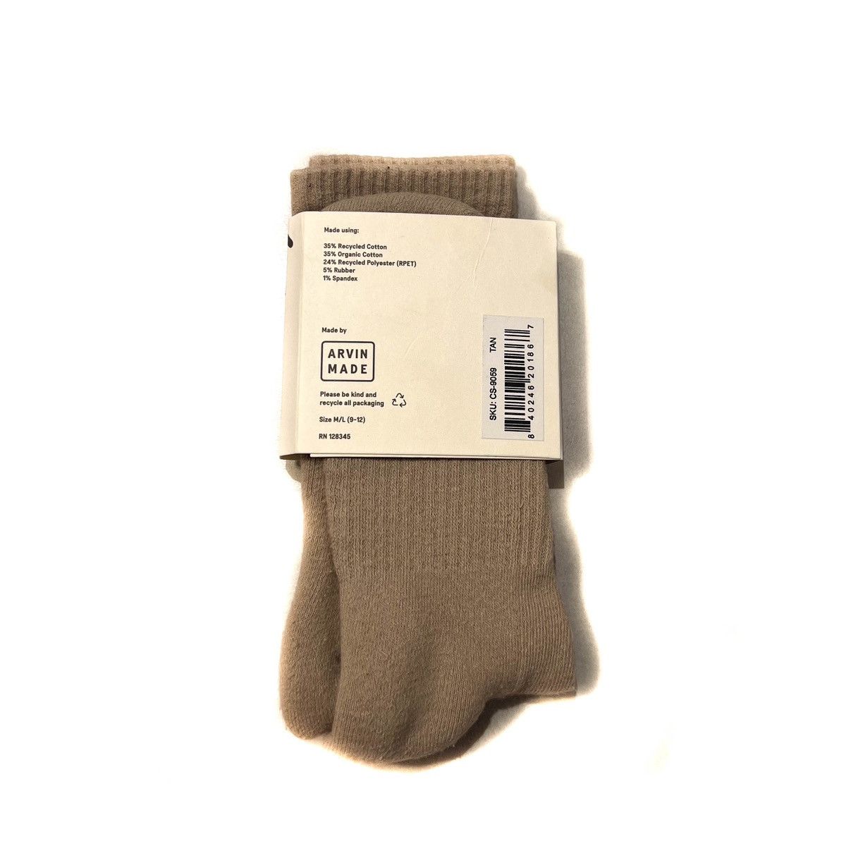 Gallery Dept. GALLERY DEPT. Beige & Black-Logo 'Clean' Socks Size ONE SIZE - 3 Thumbnail
