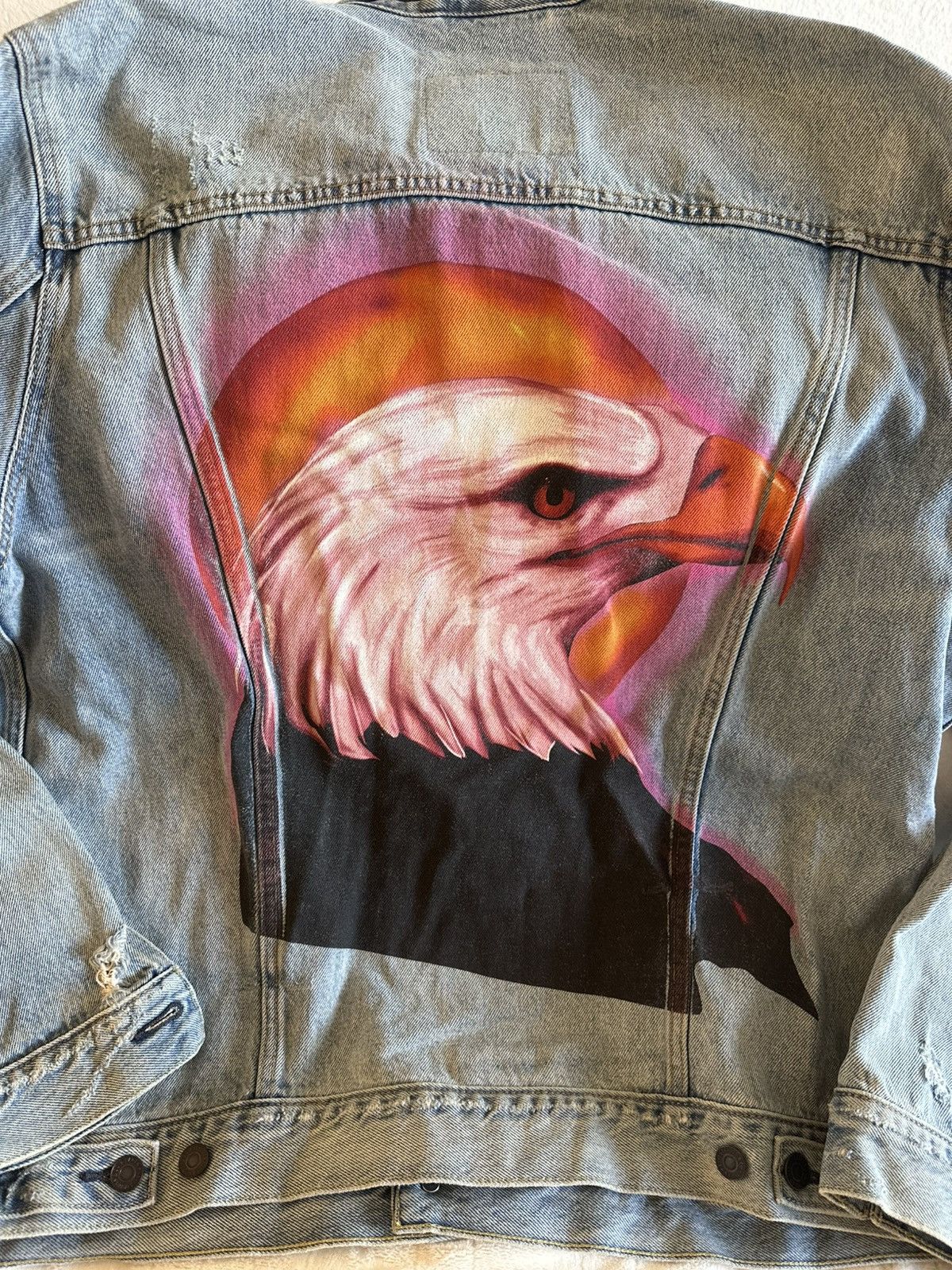 Travis Scott Travis Scott Birds in the Trap Sing Mcknight Denim Jacket Size US XXL / EU 58 / 5 - 9 Thumbnail