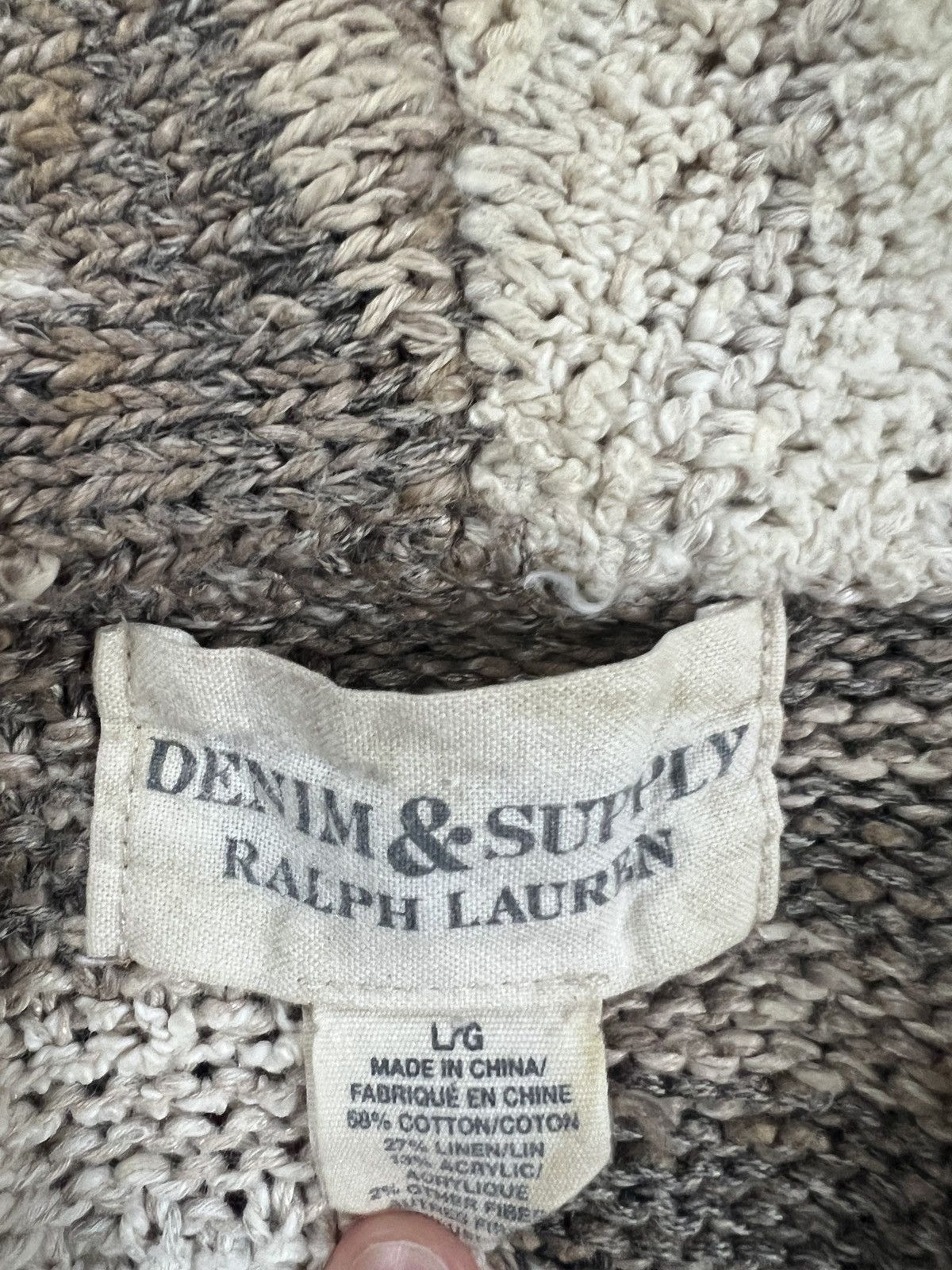 Denim & Supply Ralph Lauren United States Flag Ralph Lauren Cardigan Sweater Size US L / EU 52-54 / 3 - 3 Thumbnail
