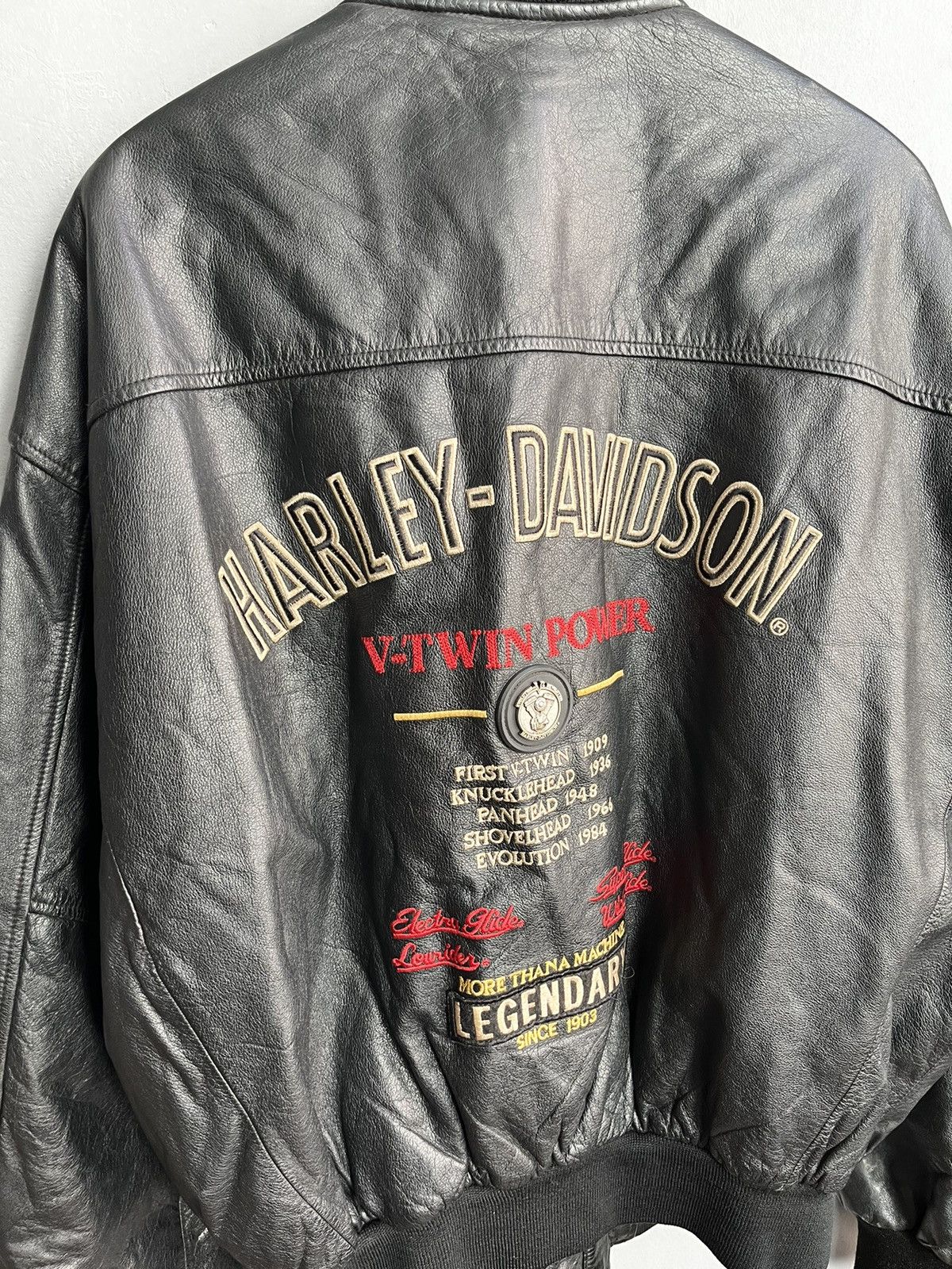 Harley Davidson × Vintage Harley Davidson leather jacket vintage Size US L / EU 52-54 / 3 - 13 Thumbnail