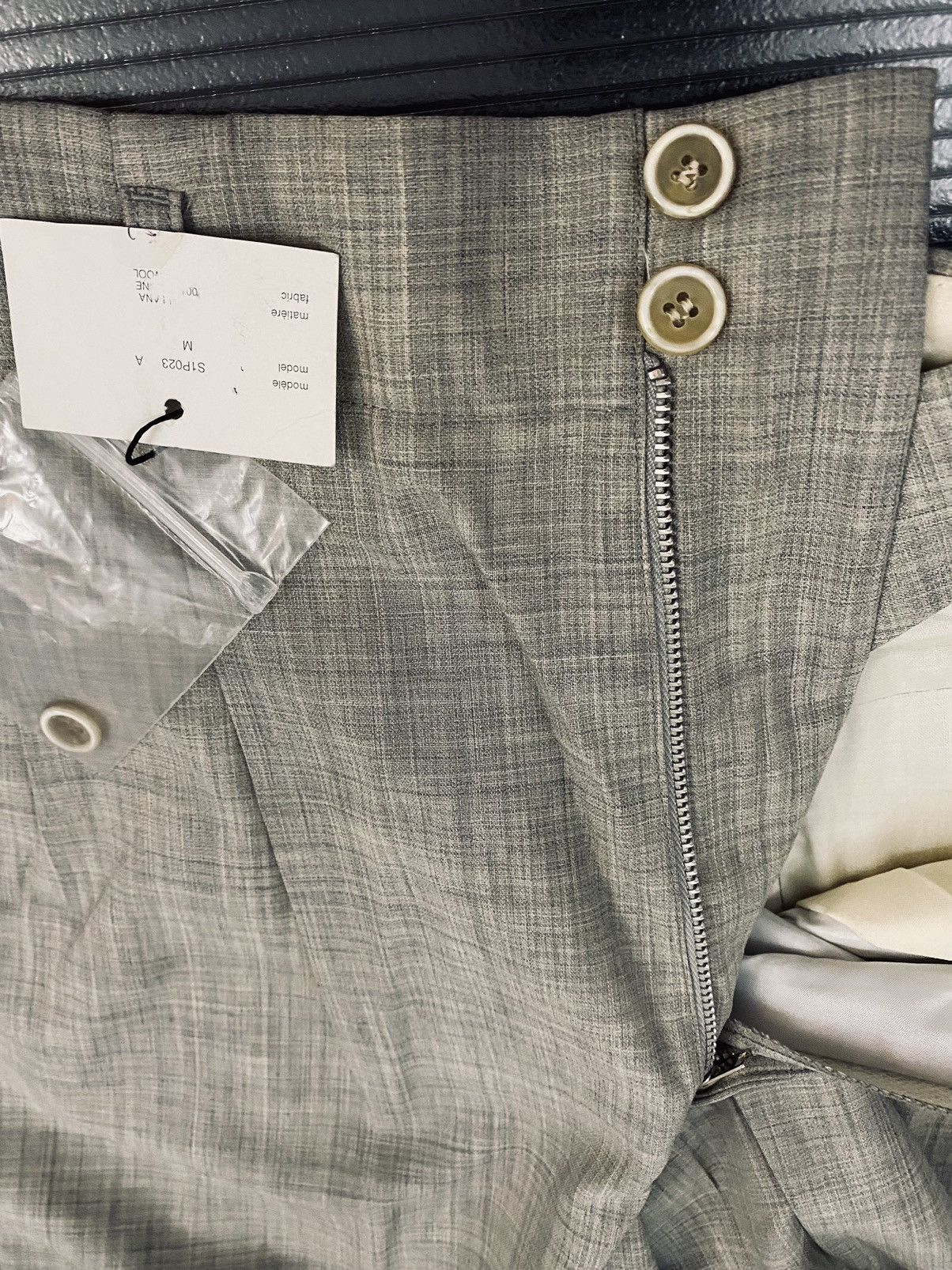 Comme des Garcons Comme Des Garçons 🇮🇹 grey wool pleated dc slacks M NWT Size US 32 / EU 48 - 7 Thumbnail
