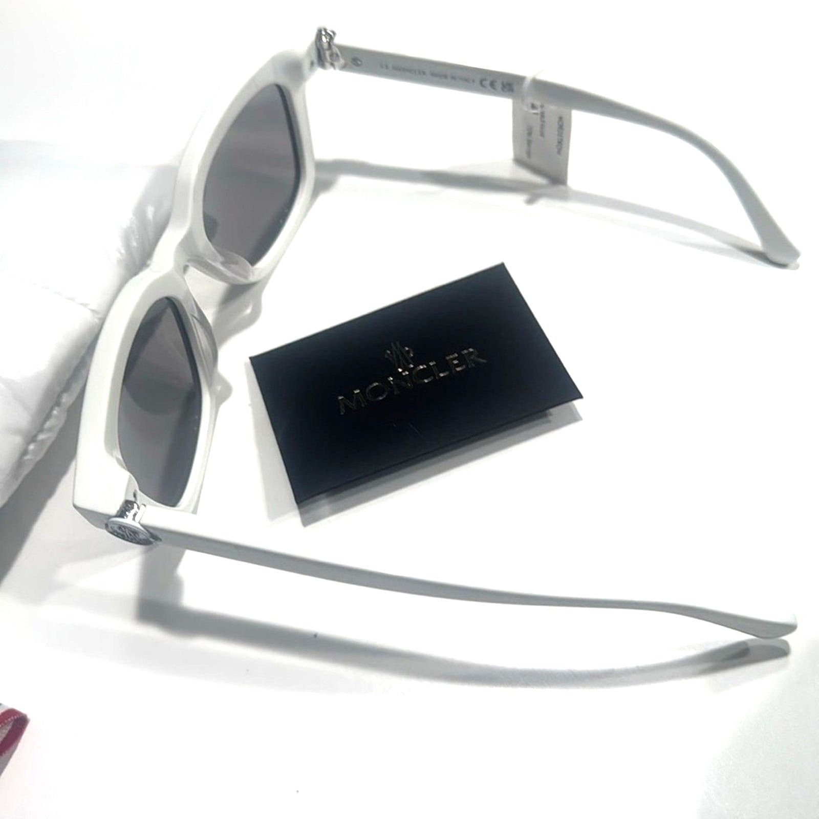 Moncler Moncler Audree 50mm Square Sunglasses White Size ONE SIZE - 3 Thumbnail
