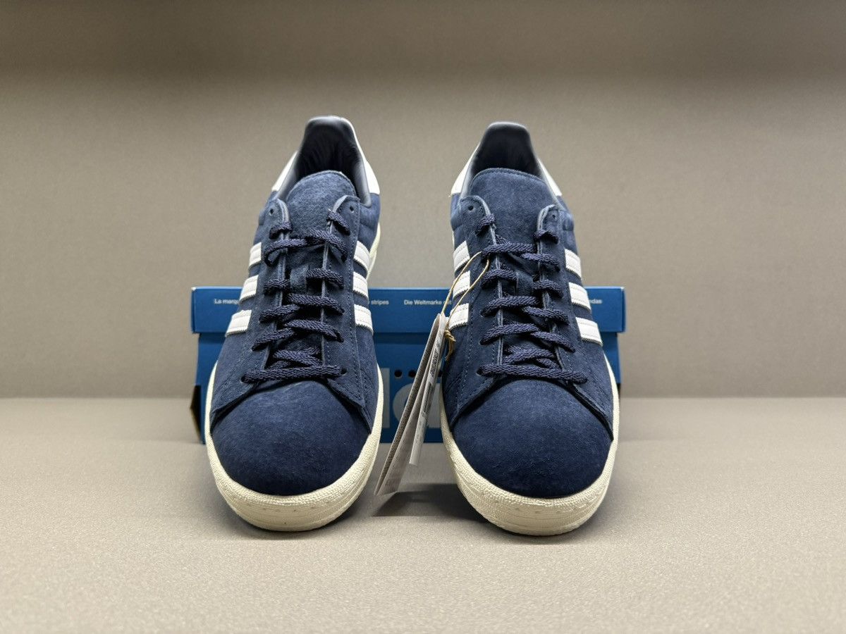 Adidas Adidas Campus 80s Collegiate Navy Cloud White Size US 12.5 / EU 45-46 - 4 Thumbnail