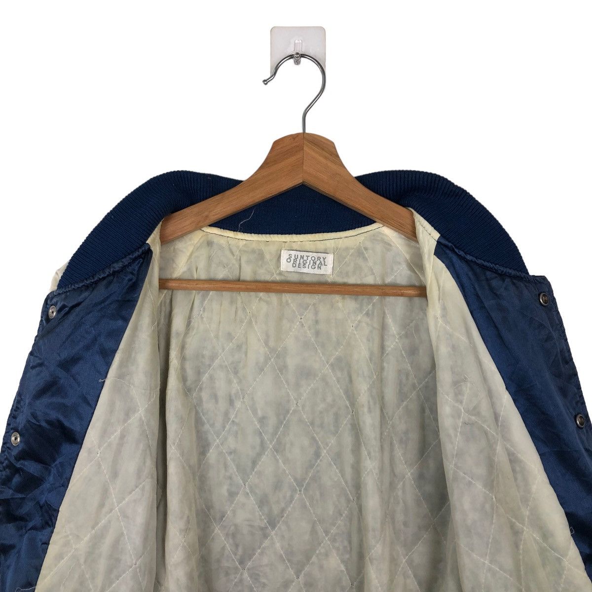 Japanese Brand TRUE VINTAGE BOMBER JACKET SATIN SUNTORY COFFEE BIG LOGO Size US M / EU 48-50 / 2 - 10 Thumbnail