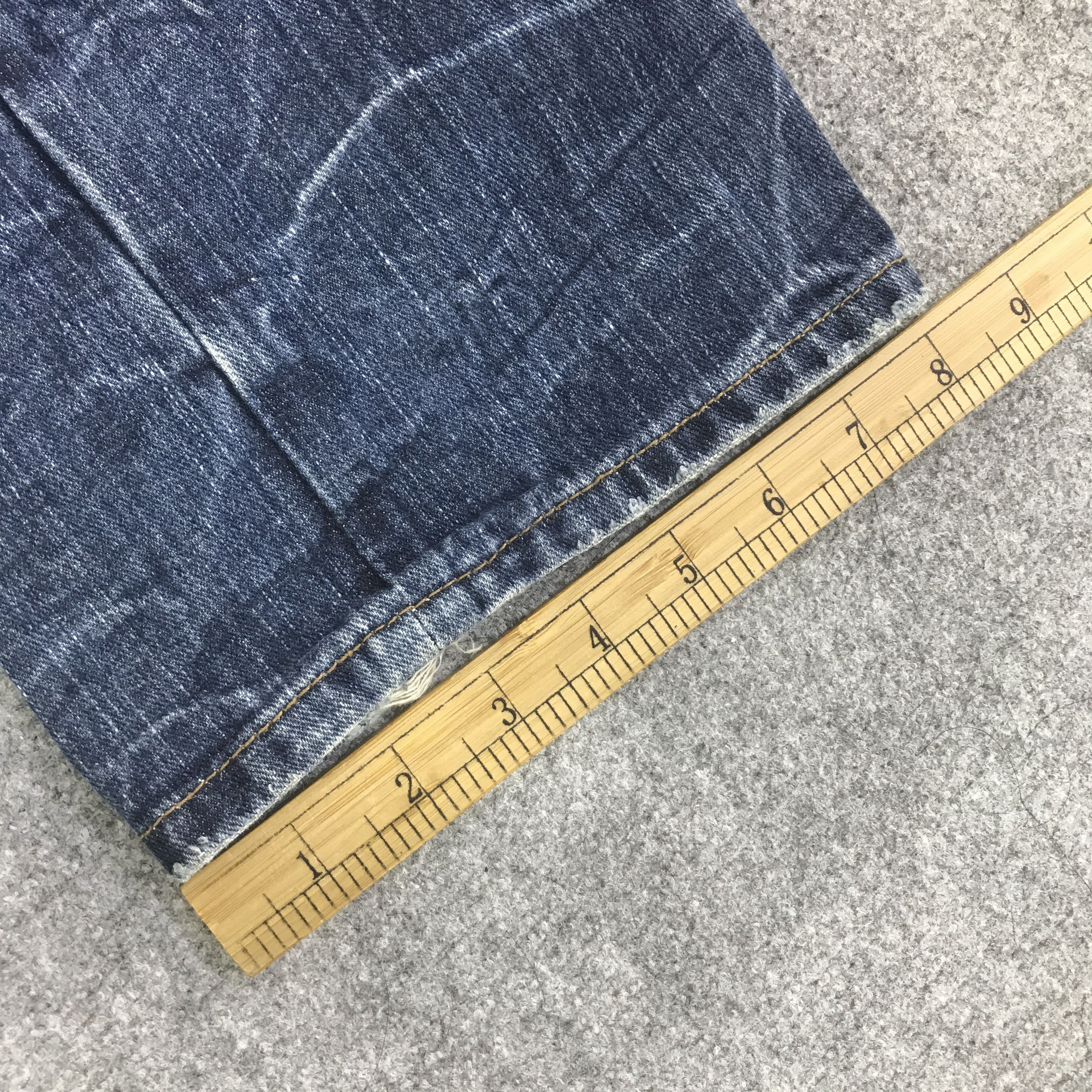 Japanese Brand DOUBLE WAIST EXPLOSION DENIM PANTS K130B18 Size US 34 / EU 50 - 11 Thumbnail
