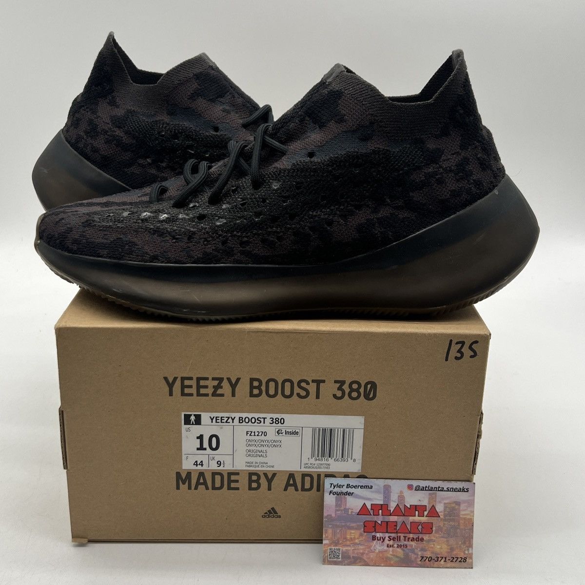 Yeezy boost 380 onyx non reflective