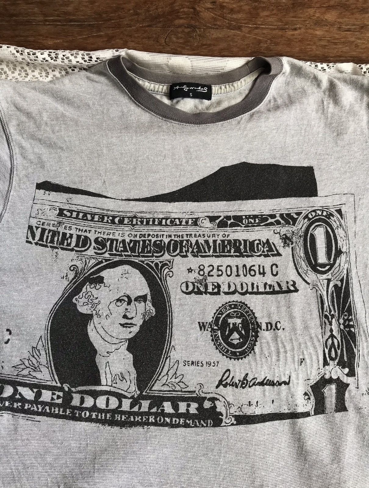 Andy Warhol × Vintage Andy Warhol Dollar Tshirt Size US S / EU 44-46 / 1 - 1 Thumbnail