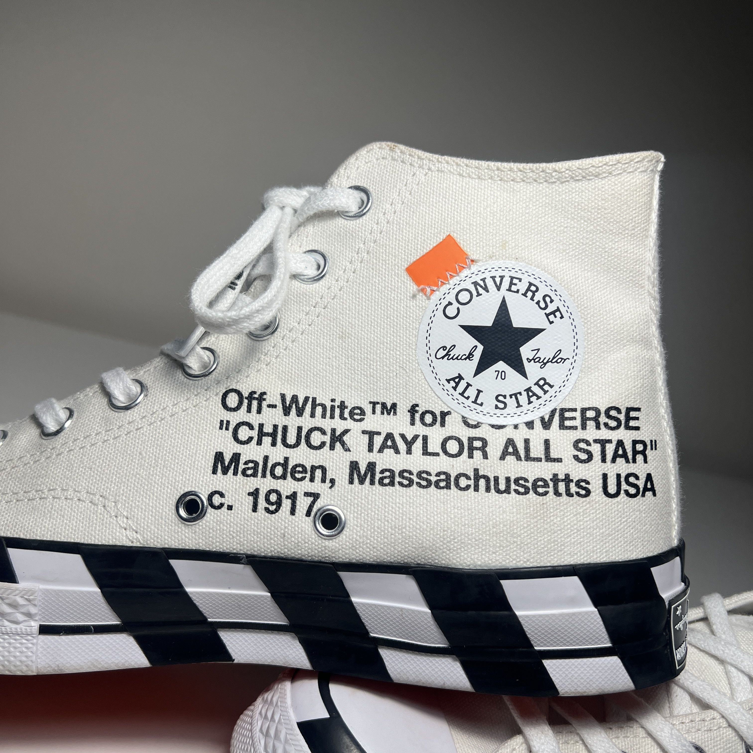 Converse × Off-White Off-White x Converse Chuck Taylor All Star Size US 9 EU 42,5 Size US 9.5 / EU 42-43 - 7 Thumbnail