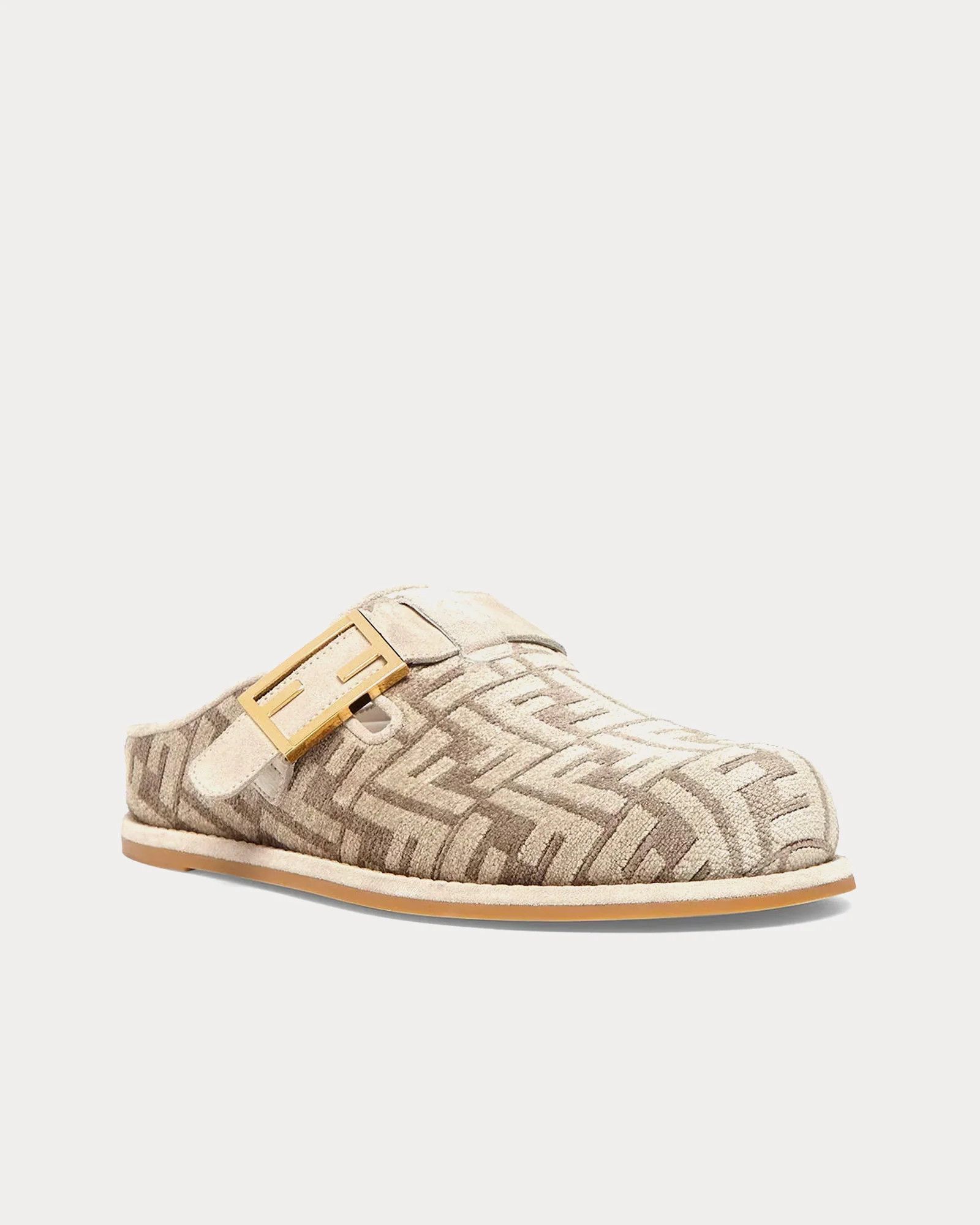 Fendi o1s1wg110425 Mules in Grey Size US 7 / IT 37 - 2 Thumbnail