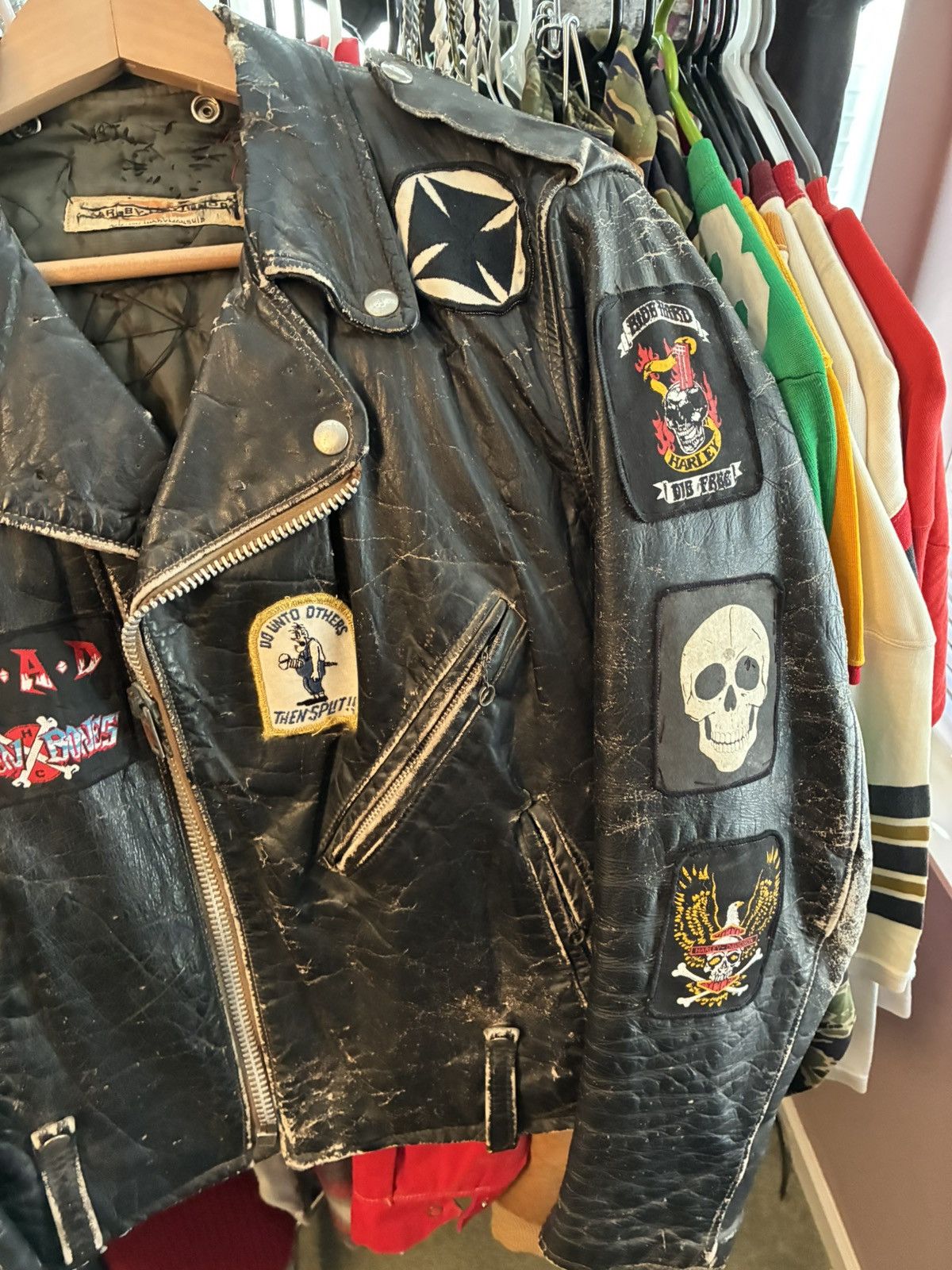 Harley Davidson Vintage 1960’s Harley Davidson patched leather jacket Size US M / EU 48-50 / 2 - 3 Thumbnail