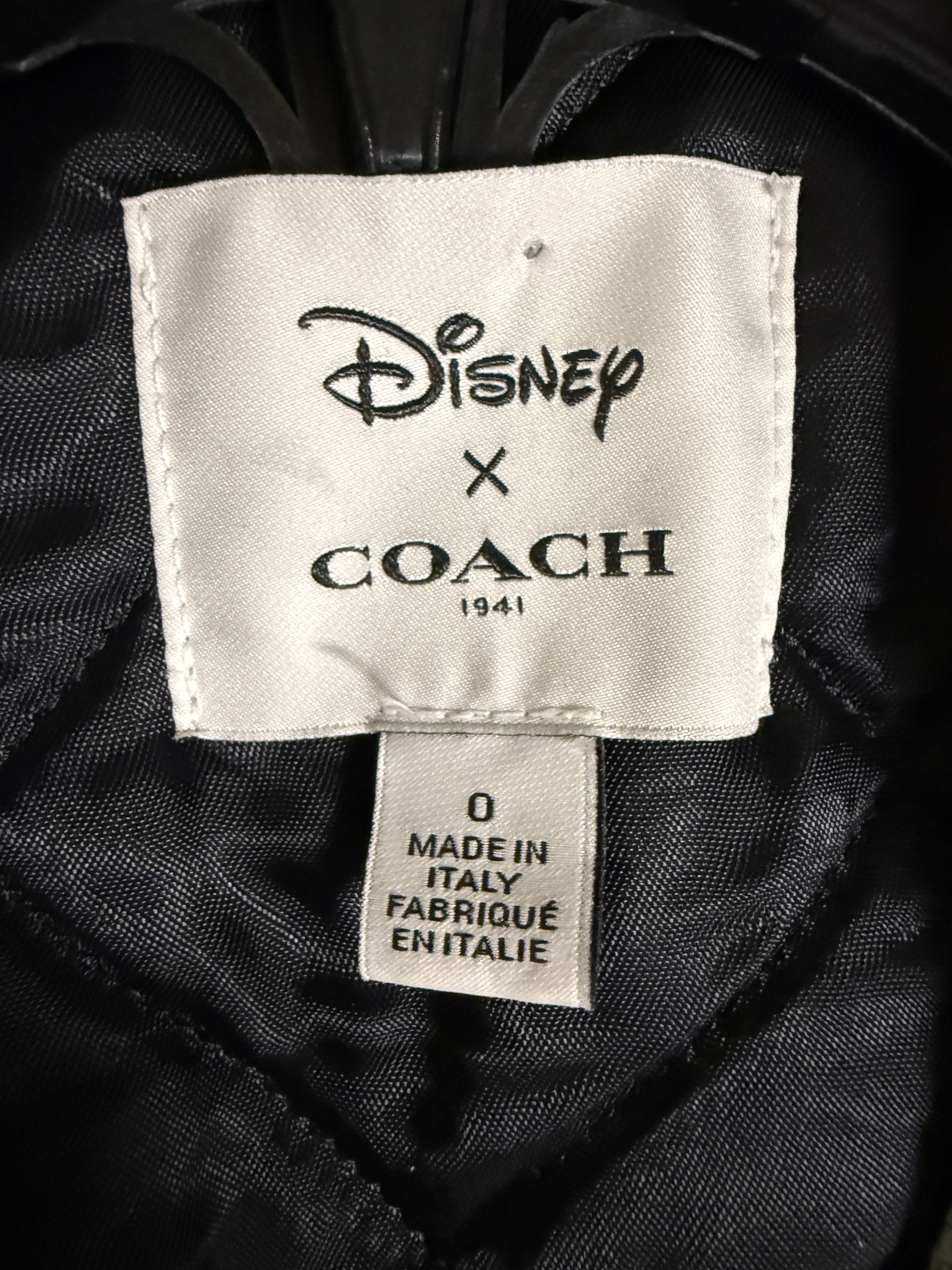 Coach × Disney Coach 1941 x Disney Leather Mickey Moto Jacket Size US XXS / EU 40 - 4 Thumbnail